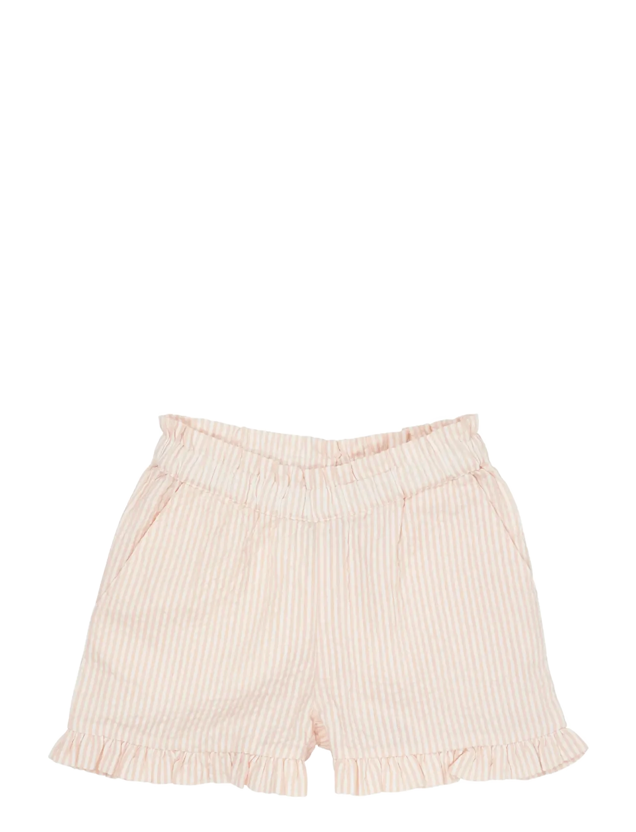 Copenhagen Colors SEERSUCKER GIRLY SHORTS - Shorts - DUSTY ROSE W CREAM STRIPE / pink/rose