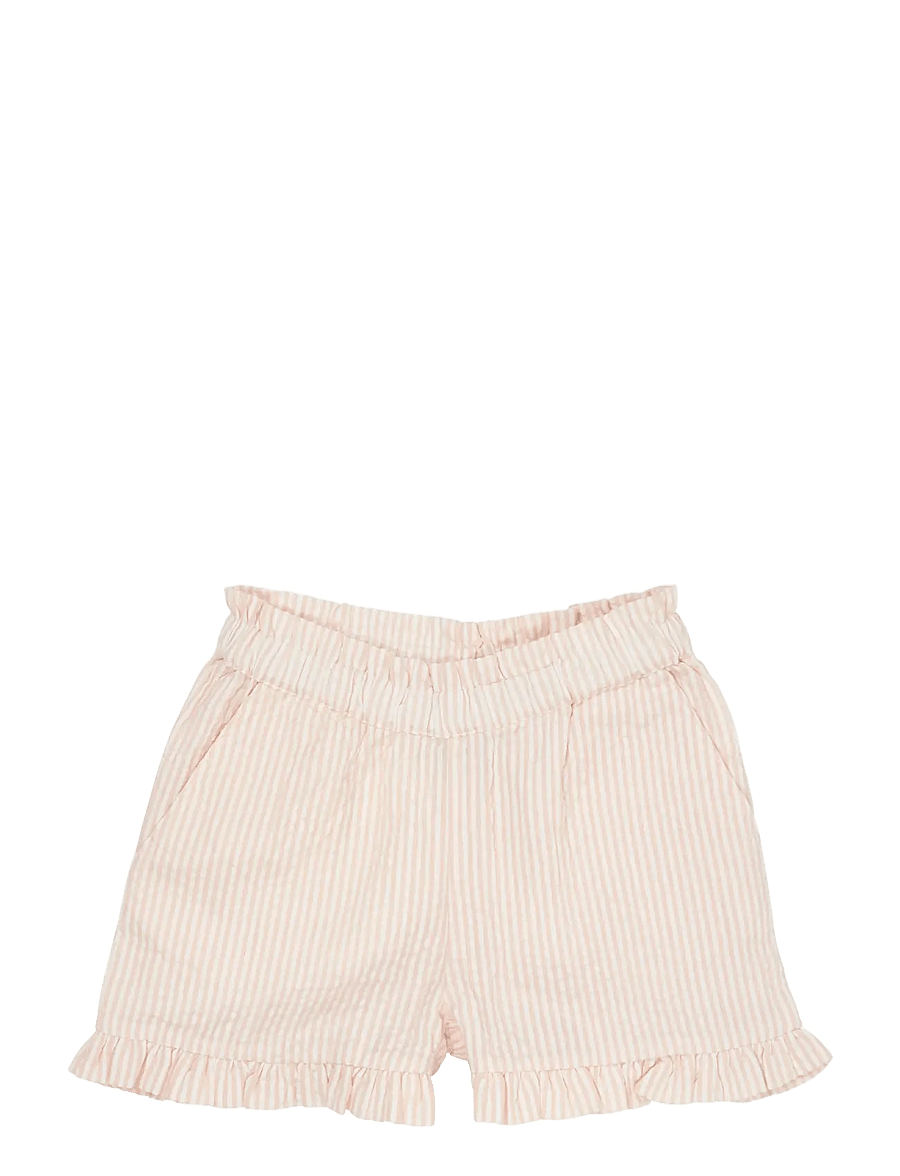 Copenhagen Colors - SEERSUCKER GIRLY SHORTS - casual szorty - dusty rose w cream stripe - 0