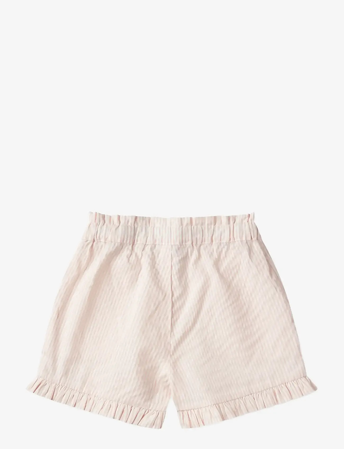 Copenhagen Colors - SEERSUCKER GIRLY SHORTS - shorts casual - dusty rose w cream stripe - 1