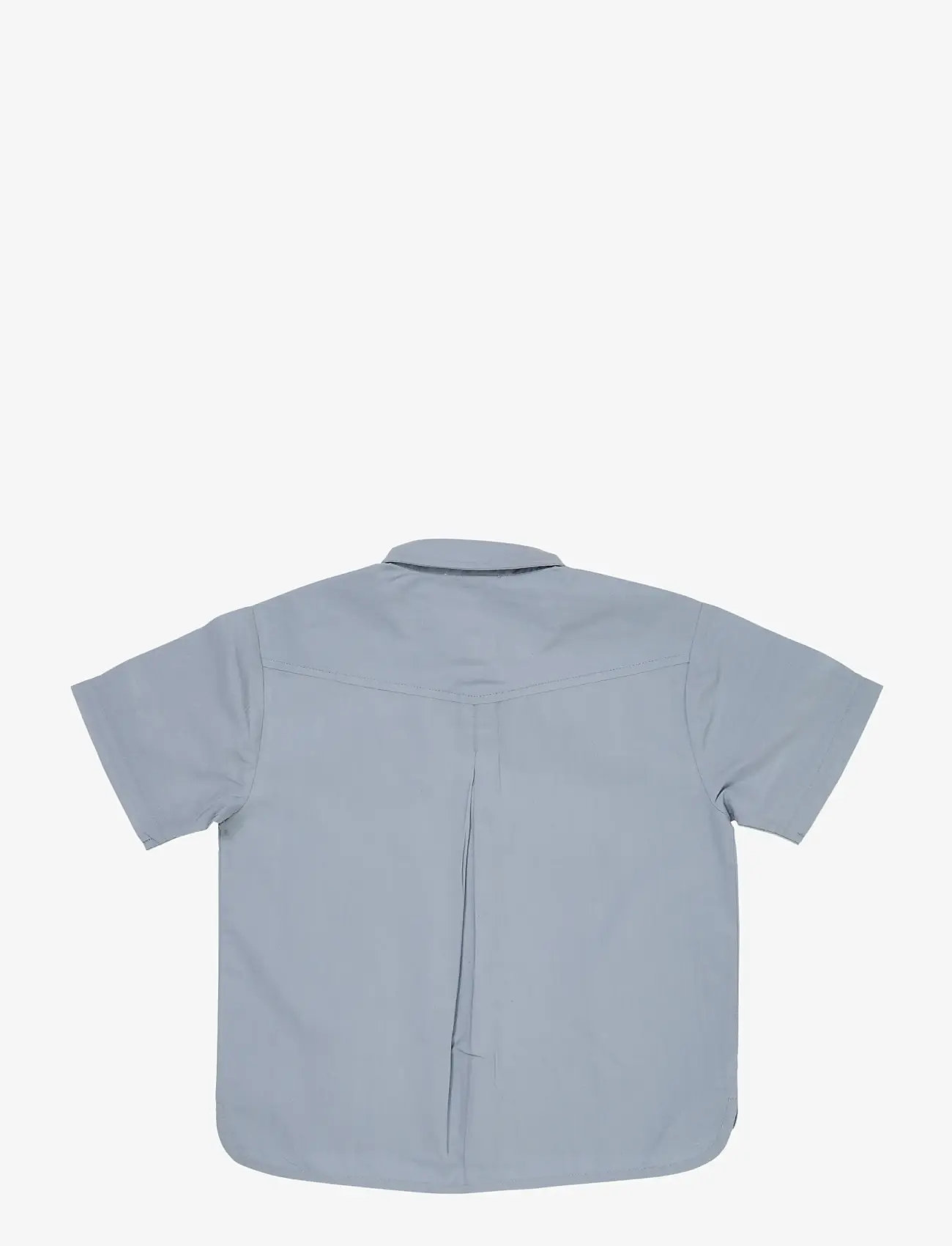 Copenhagen Colors - POPLIN SS SHIRT - kortærmede skjorter - dusty blue - 1