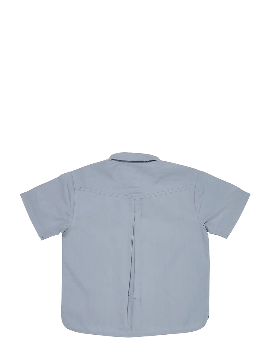 Copenhagen Colors - POPLIN SS SHIRT - dusty blue - 1