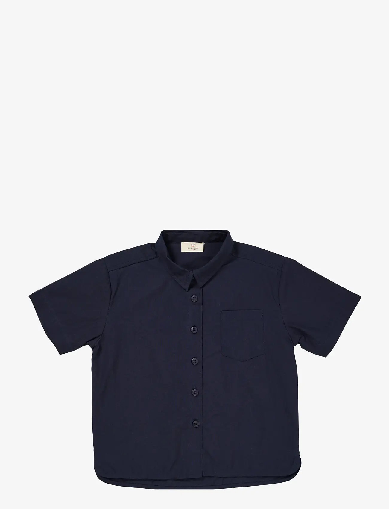 Copenhagen Colors - POPLIN SS SHIRT - lühikeste varrukatega särgid - navy - 0