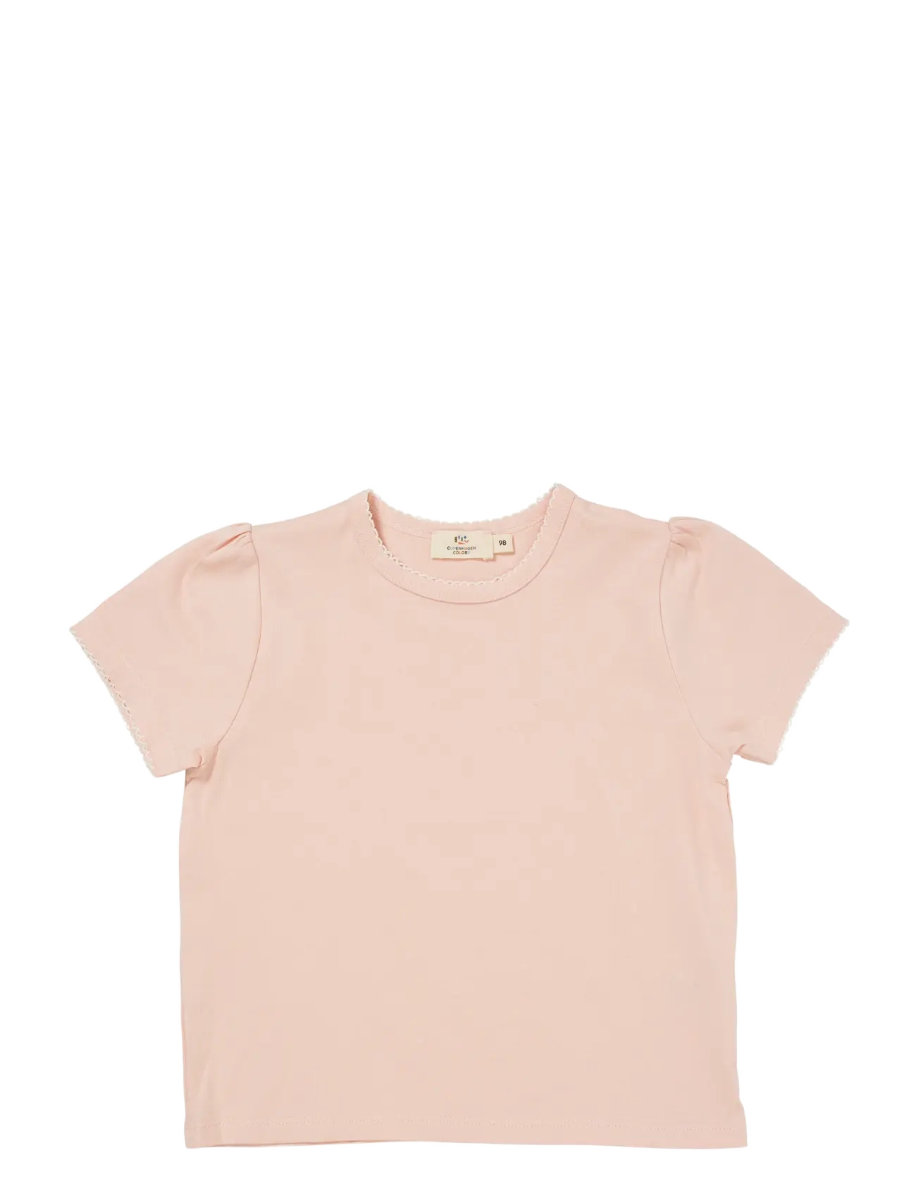 Copenhagen Colors T-SHIRT W. RUFFLE SLEEVES - Overdele - DUSTY ROSE / pink/rose