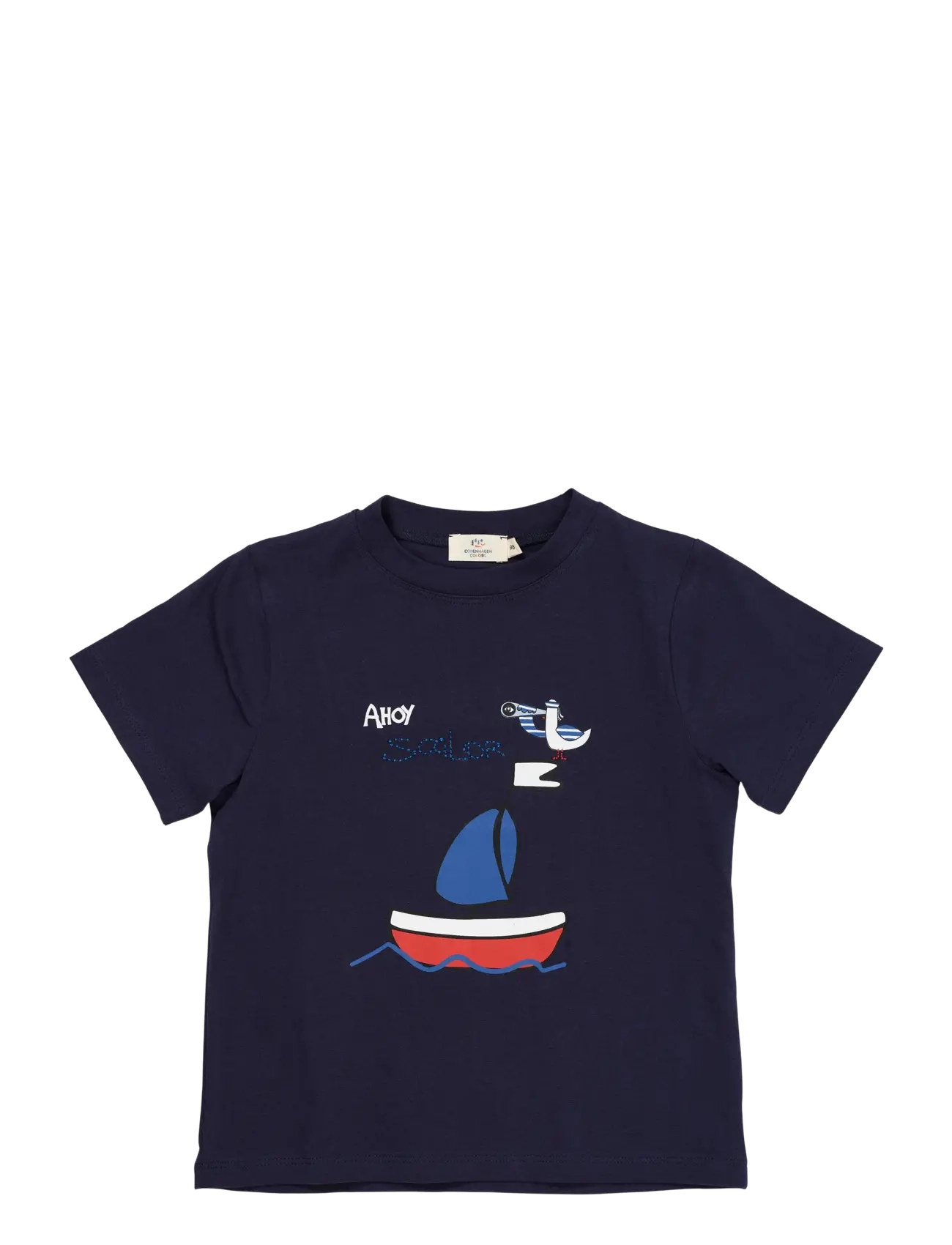 Copenhagen Colors T-SHIRT W. PRINT & EMB. - Basics - NAVY SEAGULL / navy