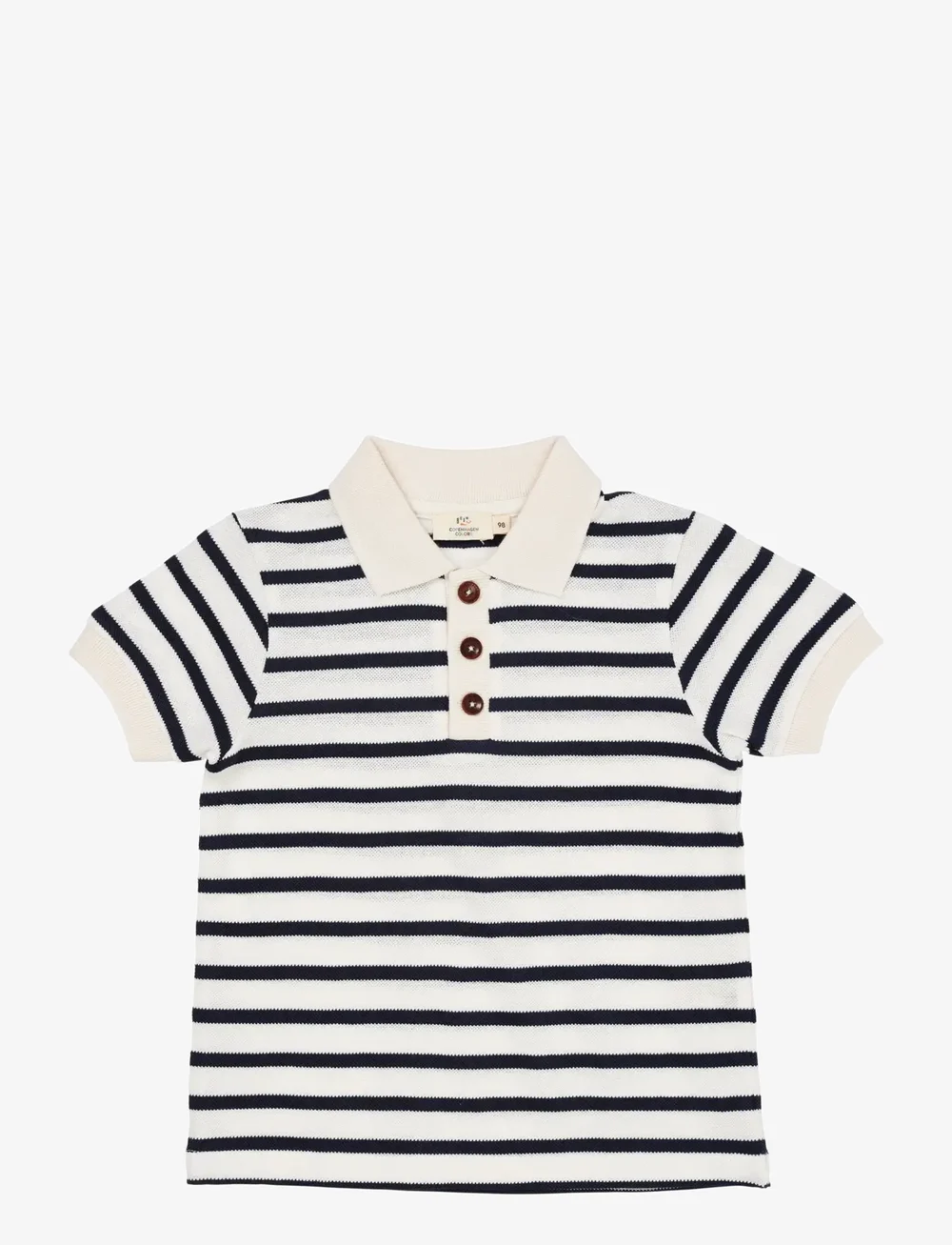 Copenhagen Colors - PIQUE STRIPE POLOSHIRT W. SS - kurzärmelig - navy stripe - 0