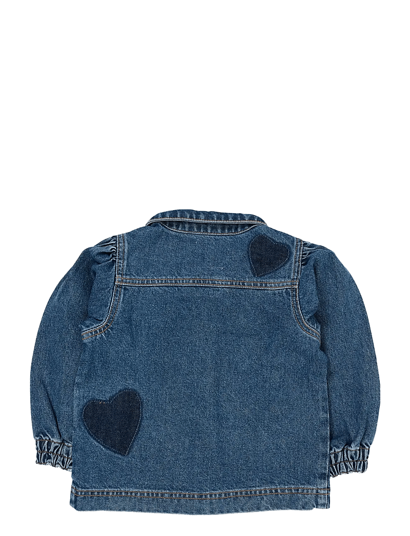 Copenhagen Colors - ORGANIC DENIM HEARTS JACKET - denimjakker - indigo blue washed - 1