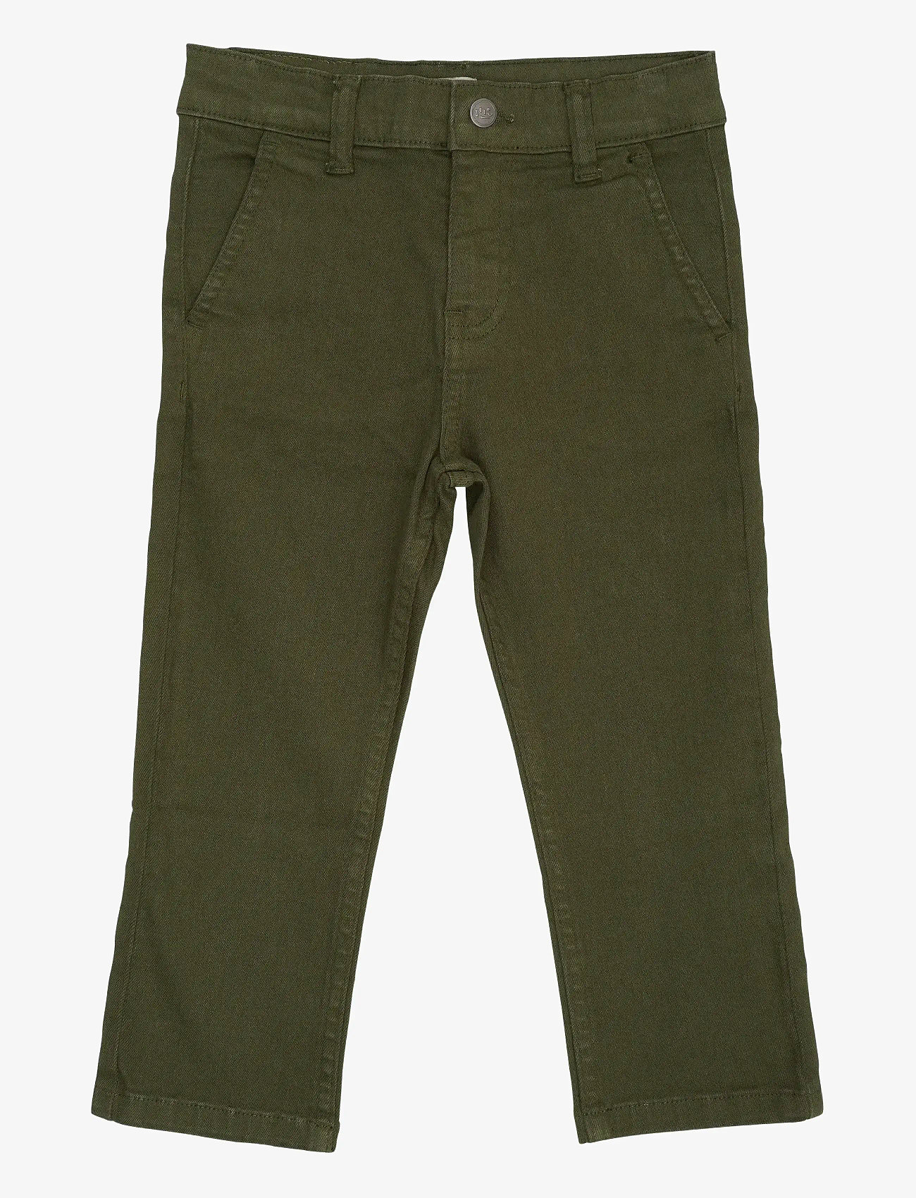 Copenhagen Colors - TWILL CHINOS SLIM - WITH STRETCH - chino-buxur - dk green - 0