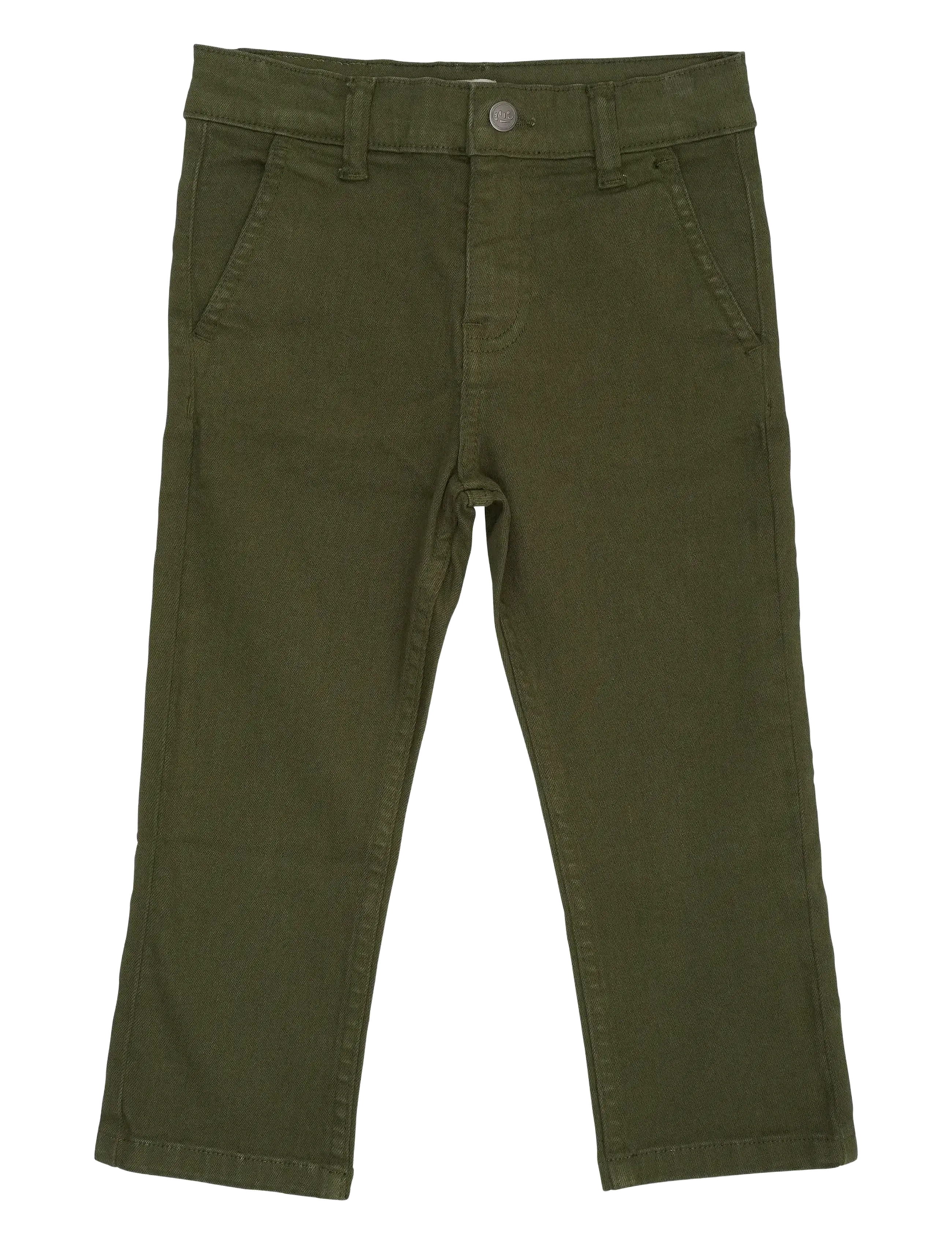Copenhagen Colors TWILL CHINOS SLIM - WITH STRETCH - Underdele - DK GREEN / khaki/green