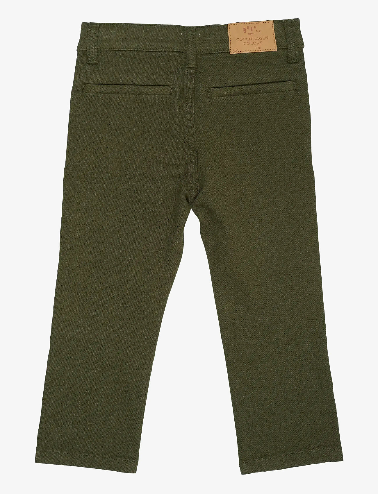 Copenhagen Colors - TWILL CHINOS SLIM - WITH STRETCH - chino-buxur - dk green - 1