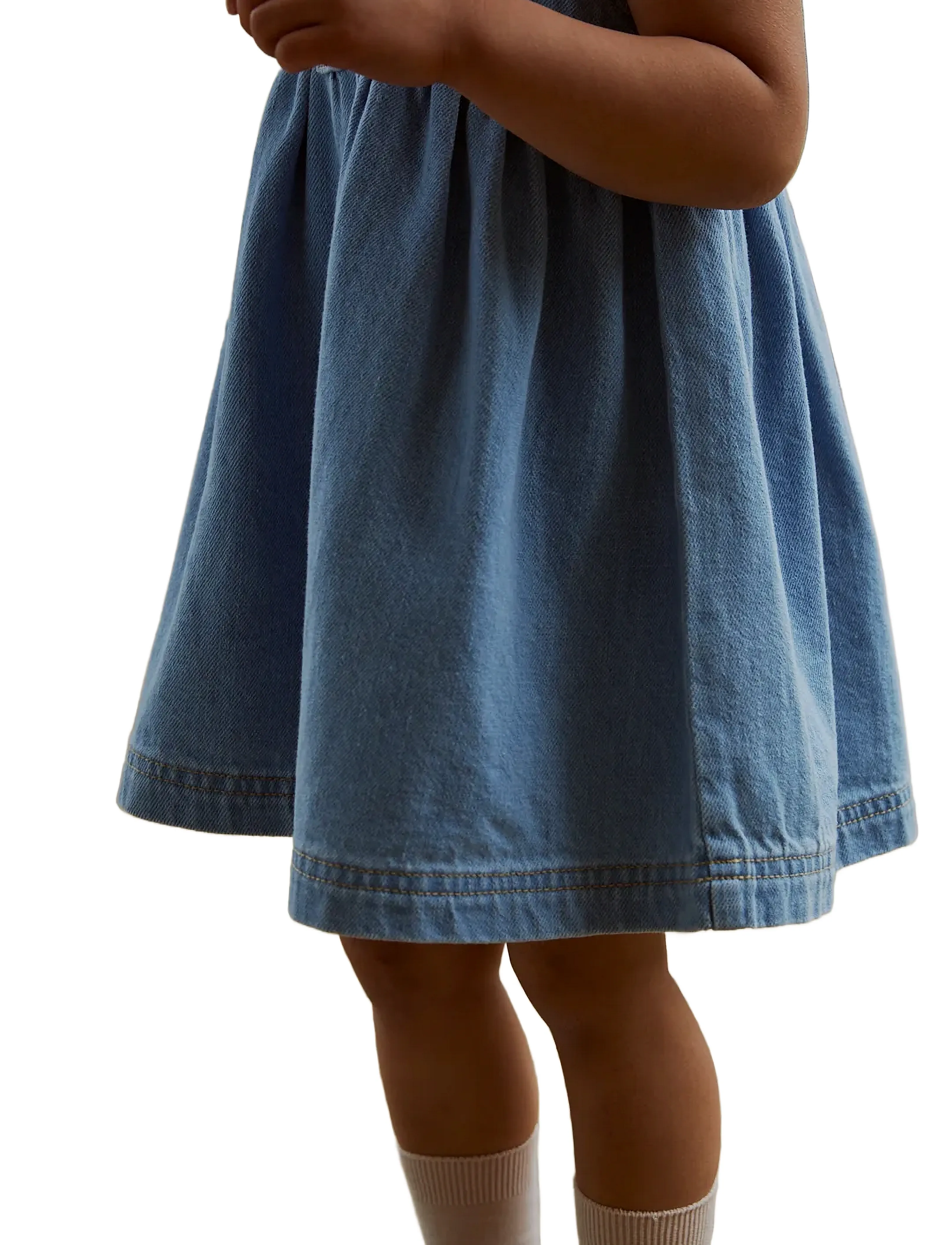 Copenhagen Colors - ORGANIC DENIM DRESS W COLLAR - robes décontractées sans manches - super lt blue indigo washed - 3