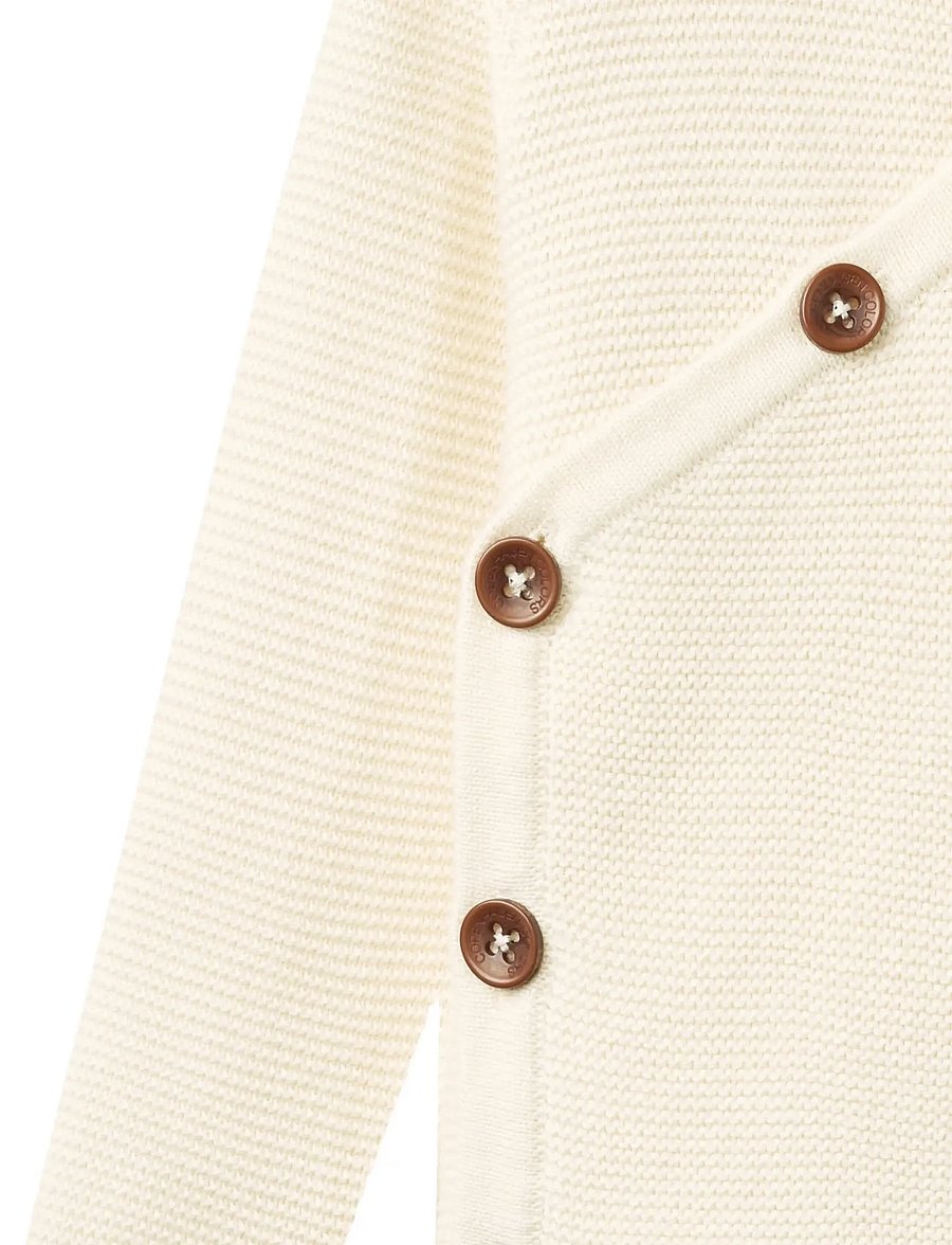 Copenhagen Colors - BABY CROSS-OVER CARDIGAN - cardigans - cream - 2