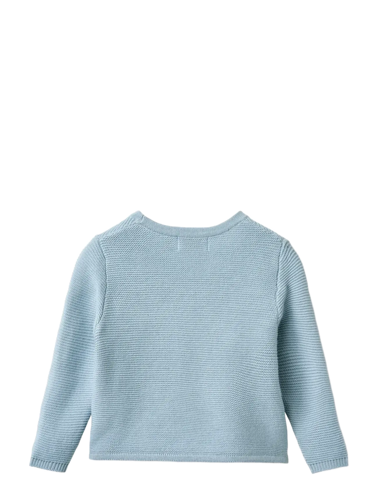 Copenhagen Colors - BABY CROSS-OVER CARDIGAN - cardigans - dusty blue - 1