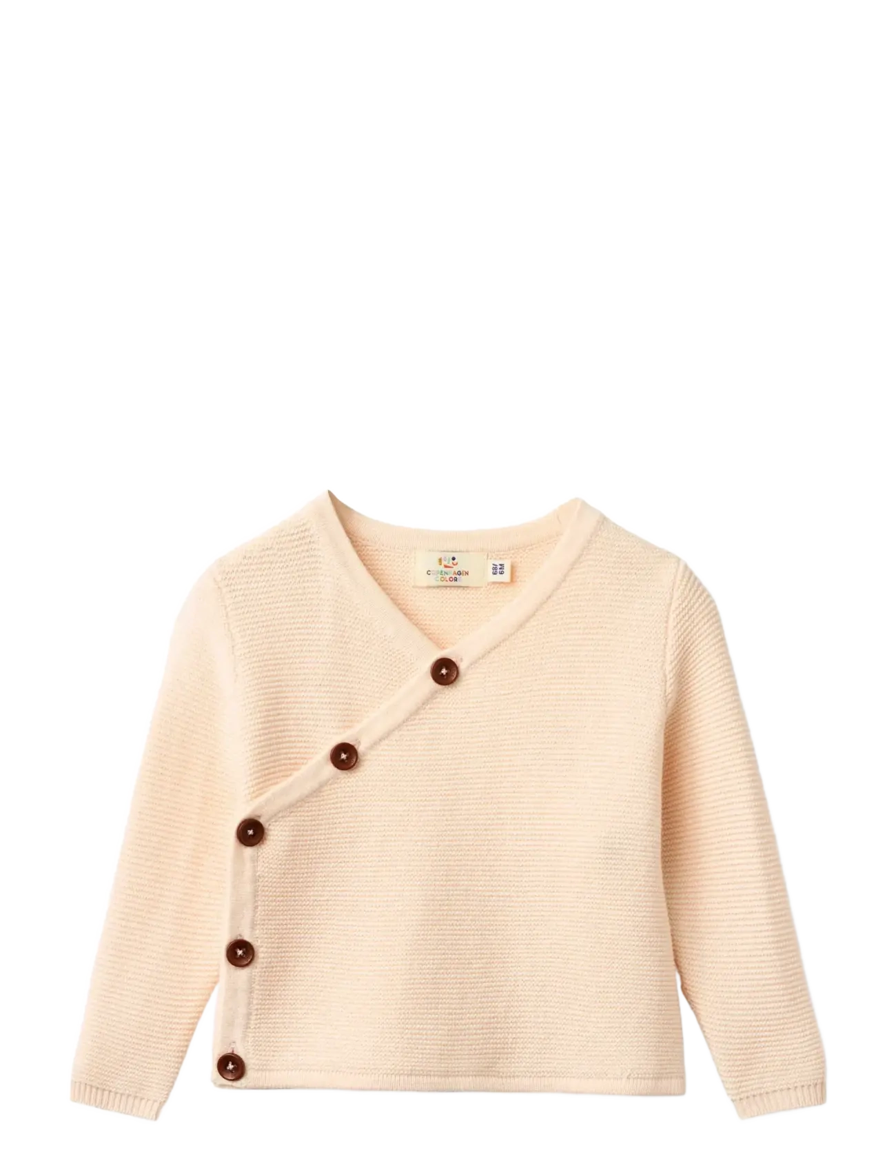 Copenhagen Colors BABY CROSS-OVER CARDIGAN - Odzież - SOFT PINK / pink/rose