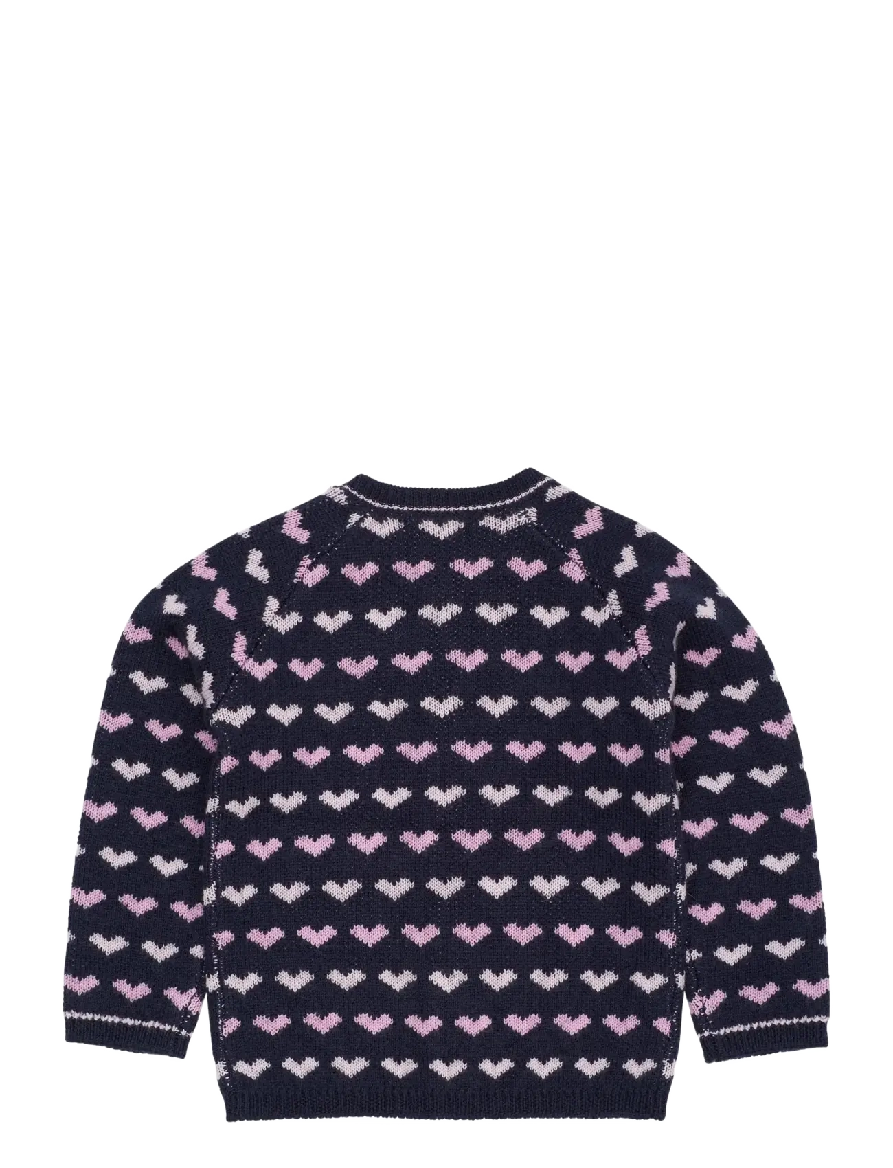 Copenhagen Colors - MERINO HEART CARDIGAN - navy/bubblegum comb - 1