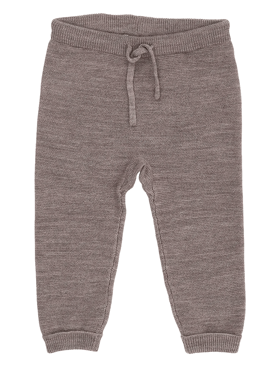 Copenhagen Colors - MERINO BABY LEGGINGS IN GARTER STITCH - natural mel - 0