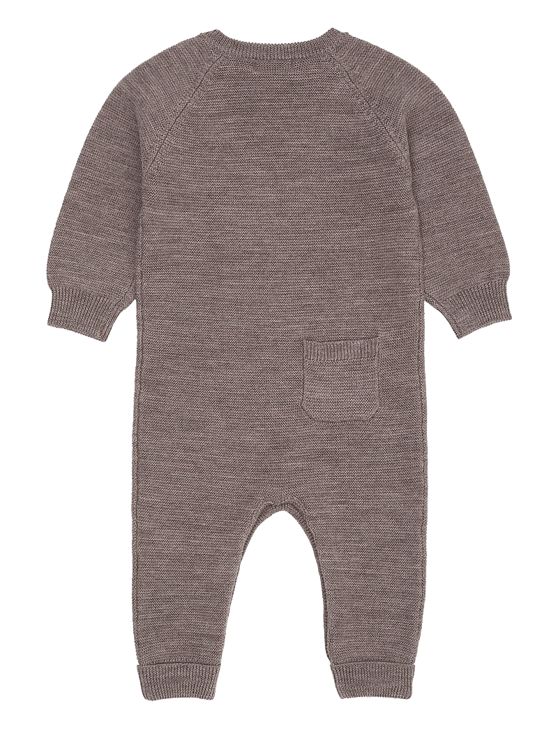 Copenhagen Colors - MERINO BABY FULL BODY IN GARTER STITCH - långärmade bodysuits - natural mel - 1