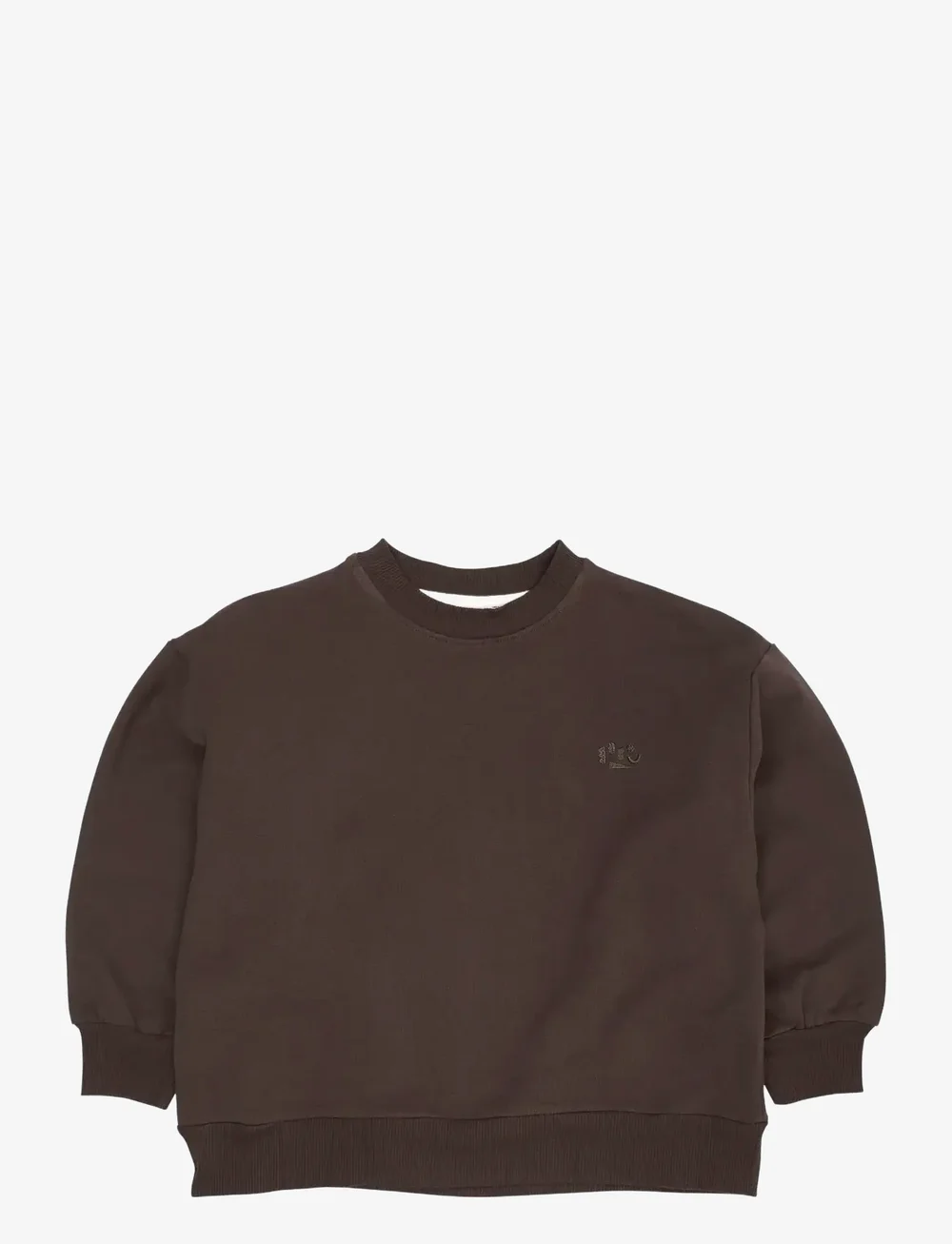 Copenhagen Colors - CLASSIC SWEATSHIRT W. LOGO EMB. - dressipluusid - brown mel - 0
