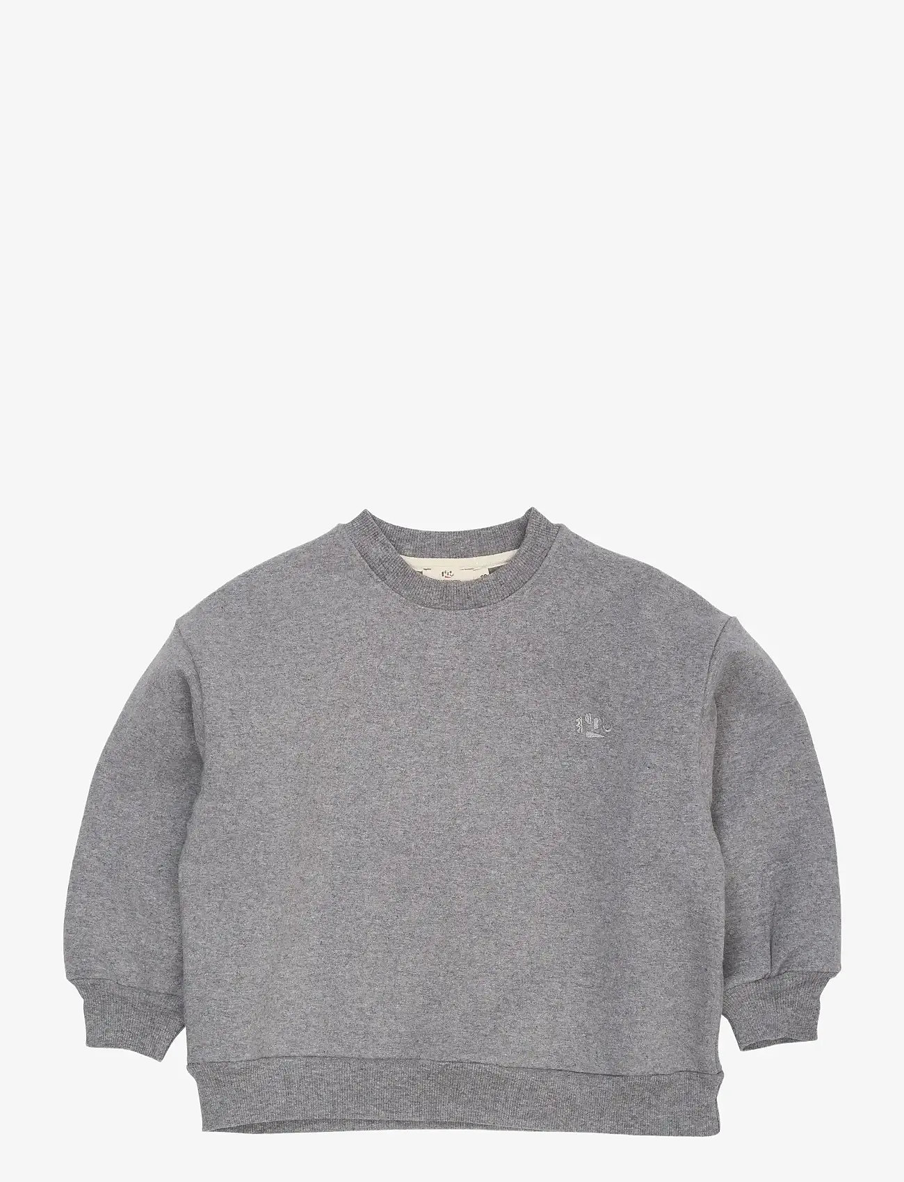 Copenhagen Colors - CLASSIC SWEATSHIRT W. LOGO EMB. - dressipluusid - dk grey mel - 0