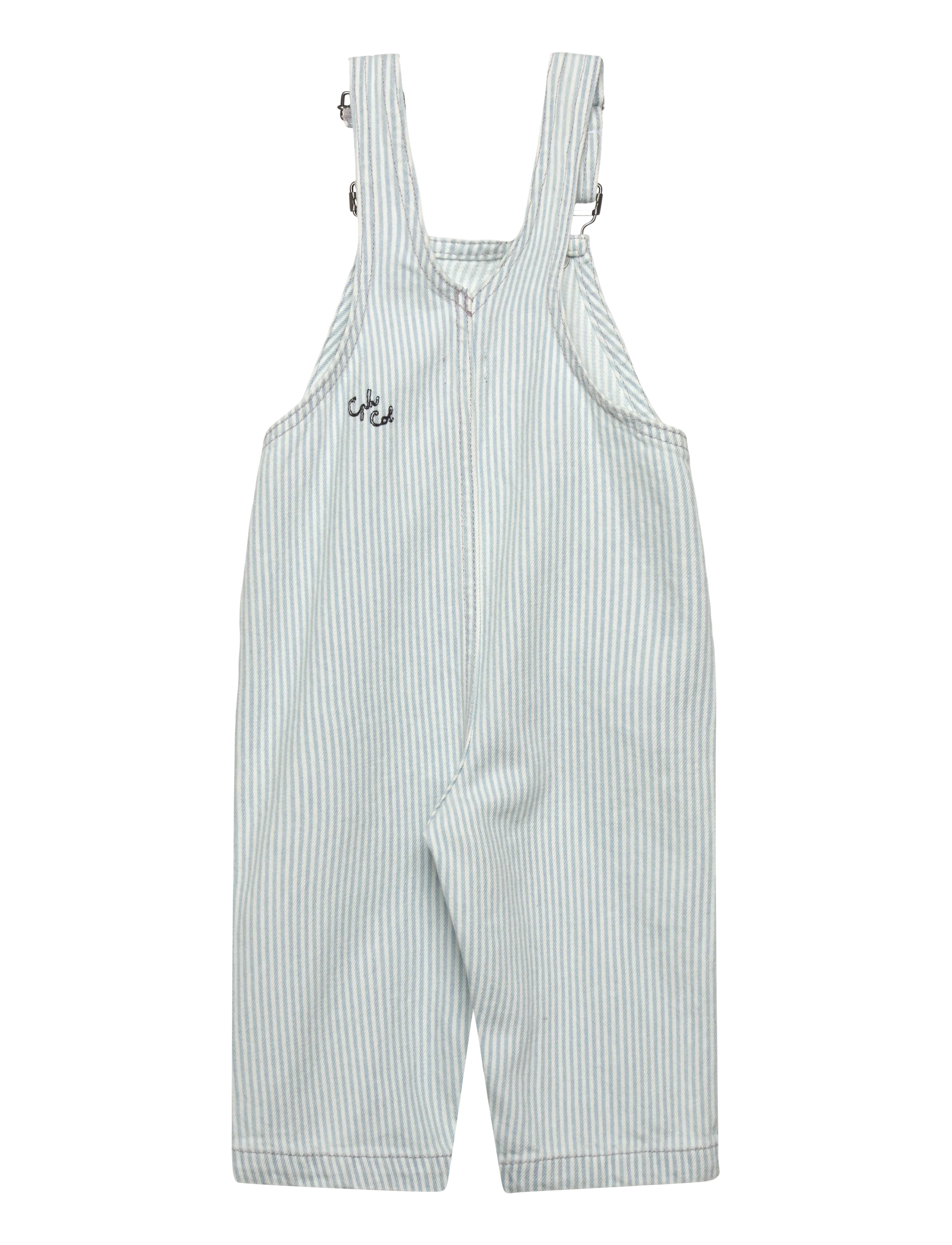 Copenhagen Colors - Y/D TWILL BABY OVERALLS - overalls - denim lt. blue stripe - 1