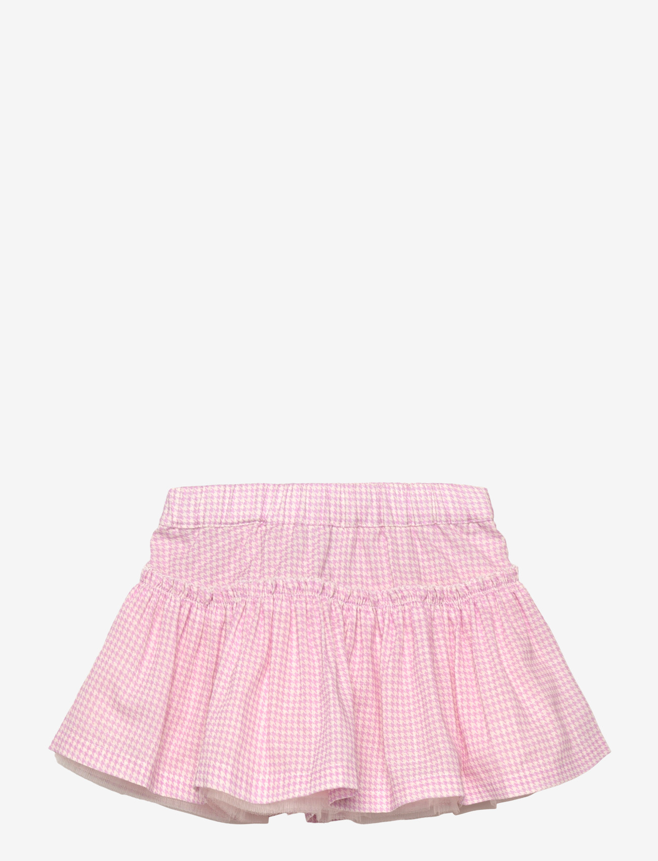 Copenhagen Colors - HOUNDSTOOTH SKIRT W. TULLE - korte nederdele - syringa comb - 1