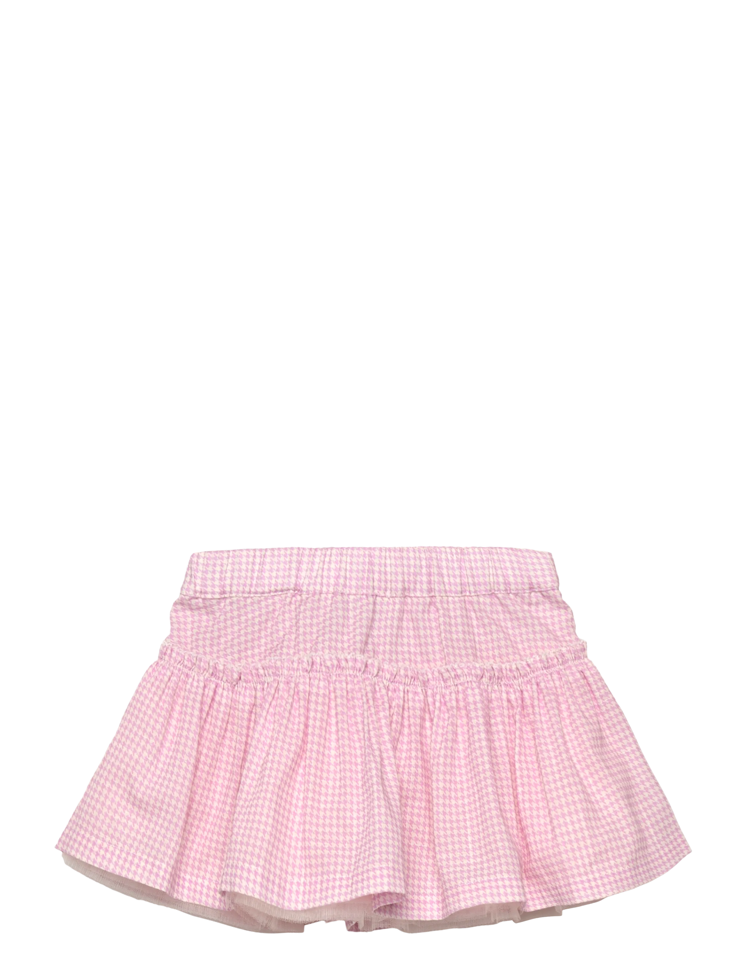 Copenhagen Colors - HOUNDSTOOTH SKIRT W. TULLE - kurze röcke - syringa comb - 1