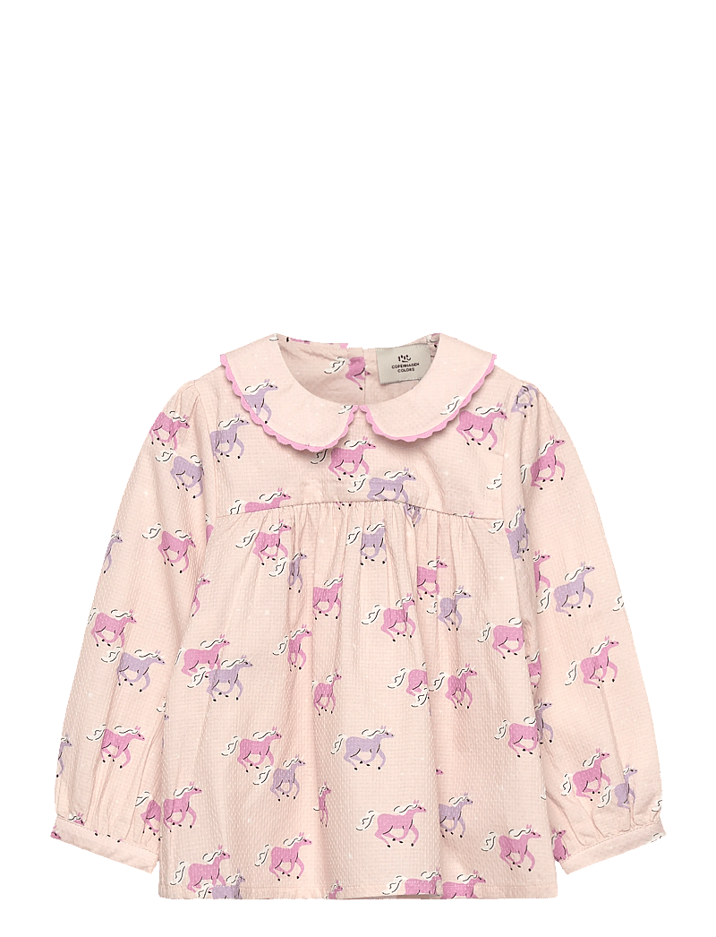 Copenhagen Colors - UNICORN BLOUSE W. COLLAR - blusen & tuniken - unicorn comb - 0