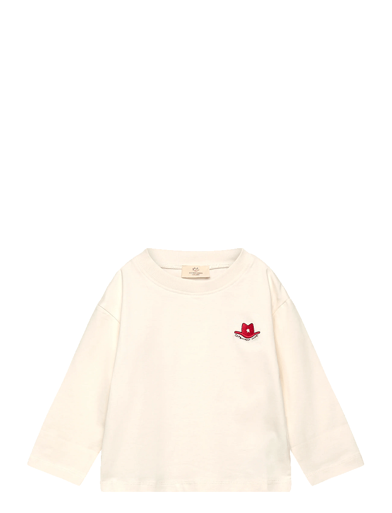 Copenhagen Colors - LS T-SHIRT W. RED COWBOY HAT - langärmelig - cream - 0