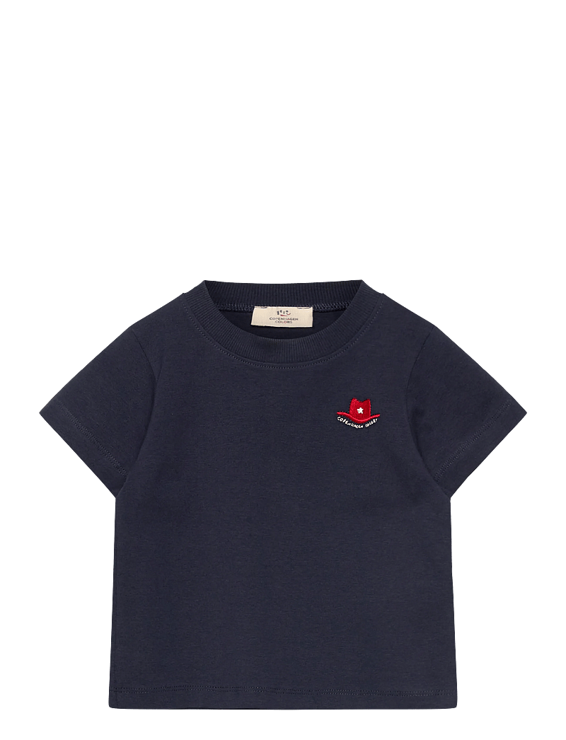 Copenhagen Colors - SS T-SHIRT W. RED COWBOY HAT - kurzärmelige - navy - 0