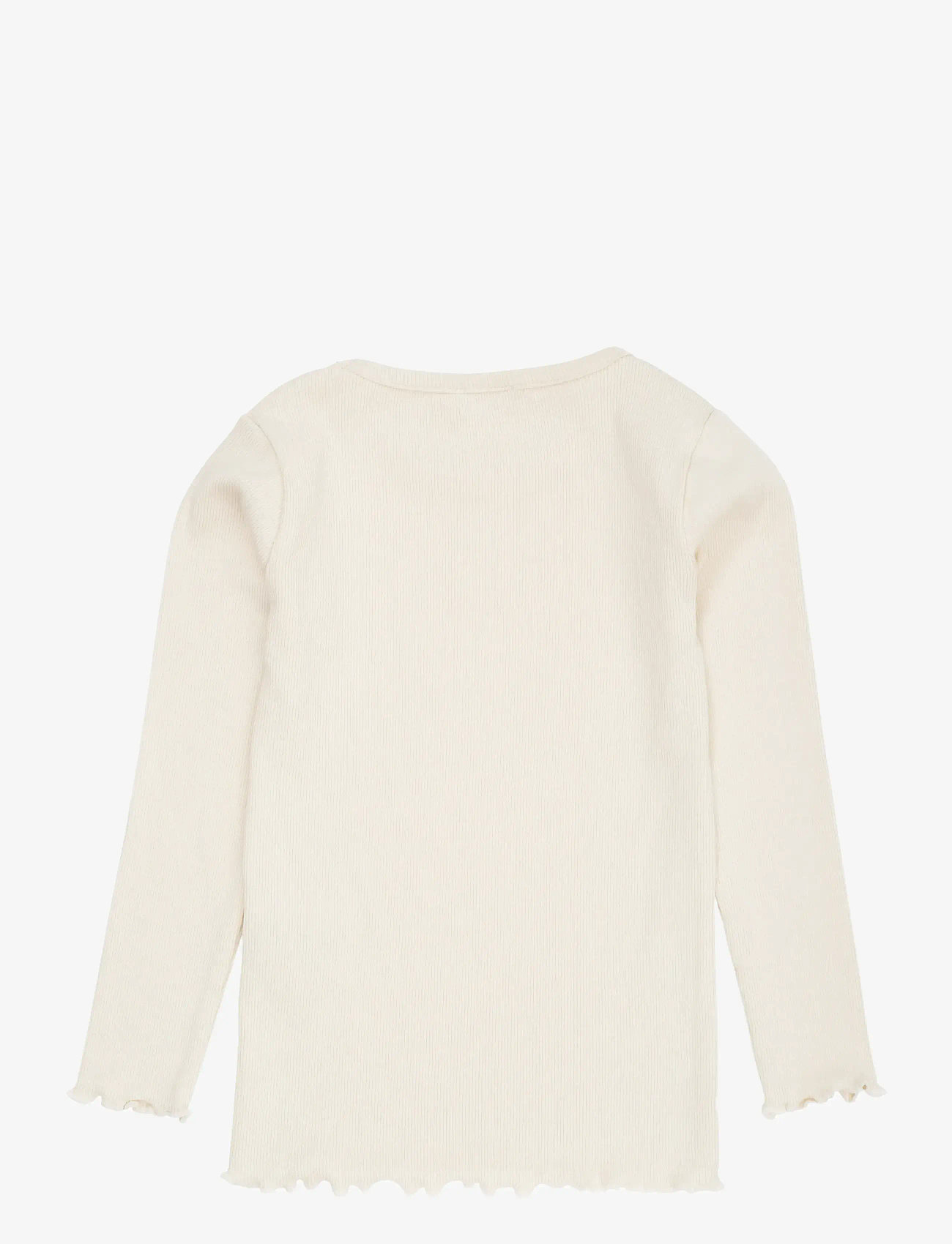 Copenhagen Colors - MODAL RIB LS TEE W. HEART HOLE PATTERN - langärmelig - cream - 1