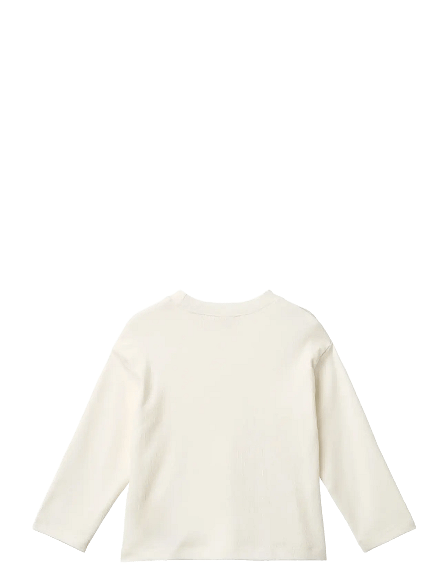 Copenhagen Colors - Long-sleeved Modal Rib T-shirt w. dropped shoulder - langärmelig - cream - 1