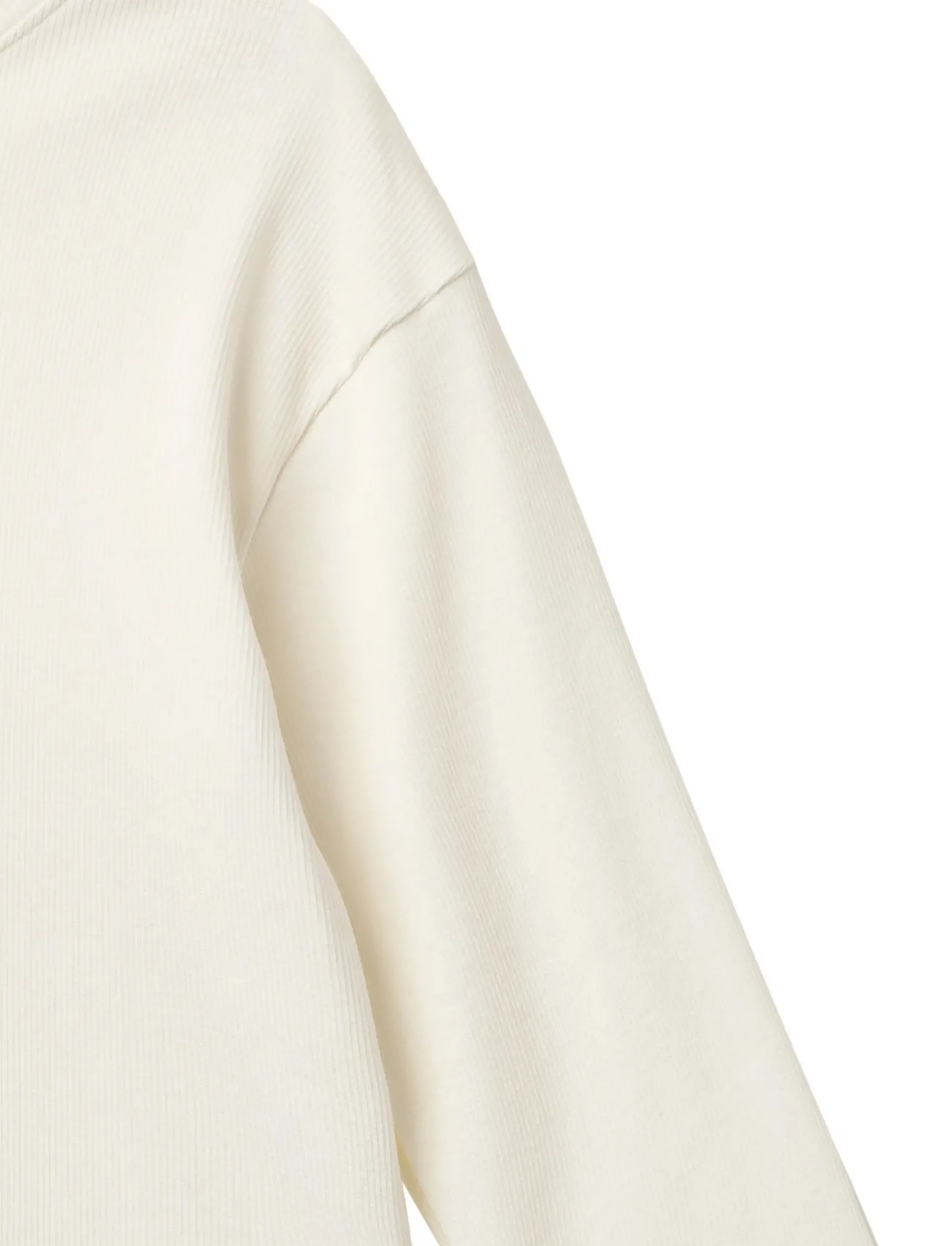 Copenhagen Colors - Long-sleeved Modal Rib T-shirt w. dropped shoulder - langärmelig - cream - 2