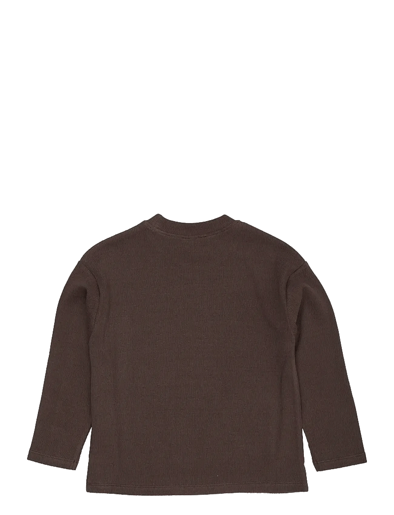 Copenhagen Colors - MODAL RIB LS BLOUSE W. DROP SHOULDER - langärmelig - dk brown - 1