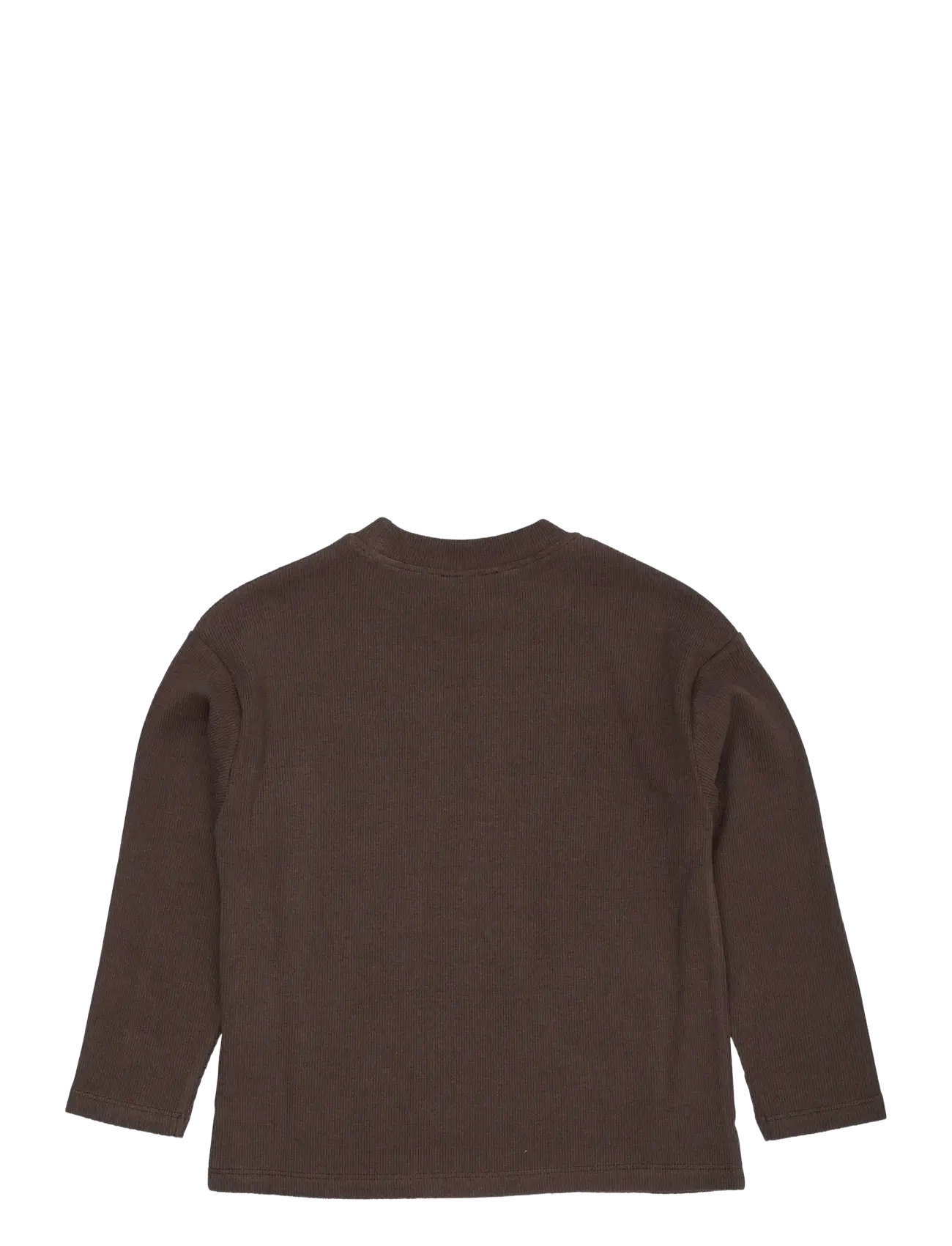 Copenhagen Colors - MODAL RIB LS BLOUSE W. DROP SHOULDER - pikkade varrukatega t-särgid - dk brown - 1