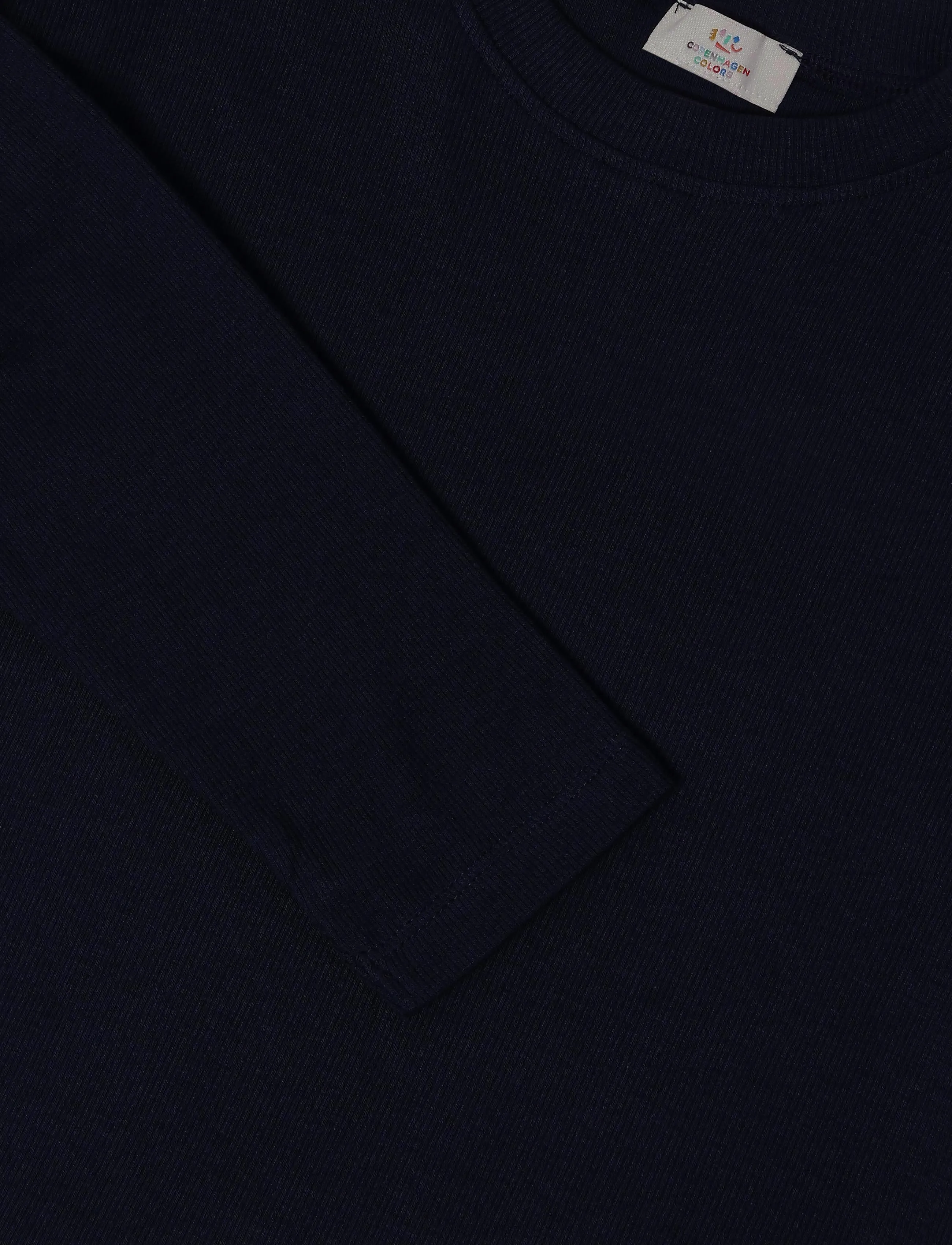 Copenhagen Colors - MODAL RIB LS BLOUSE W. DROP SHOULDER - langærmede t-shirts - navy - 2
