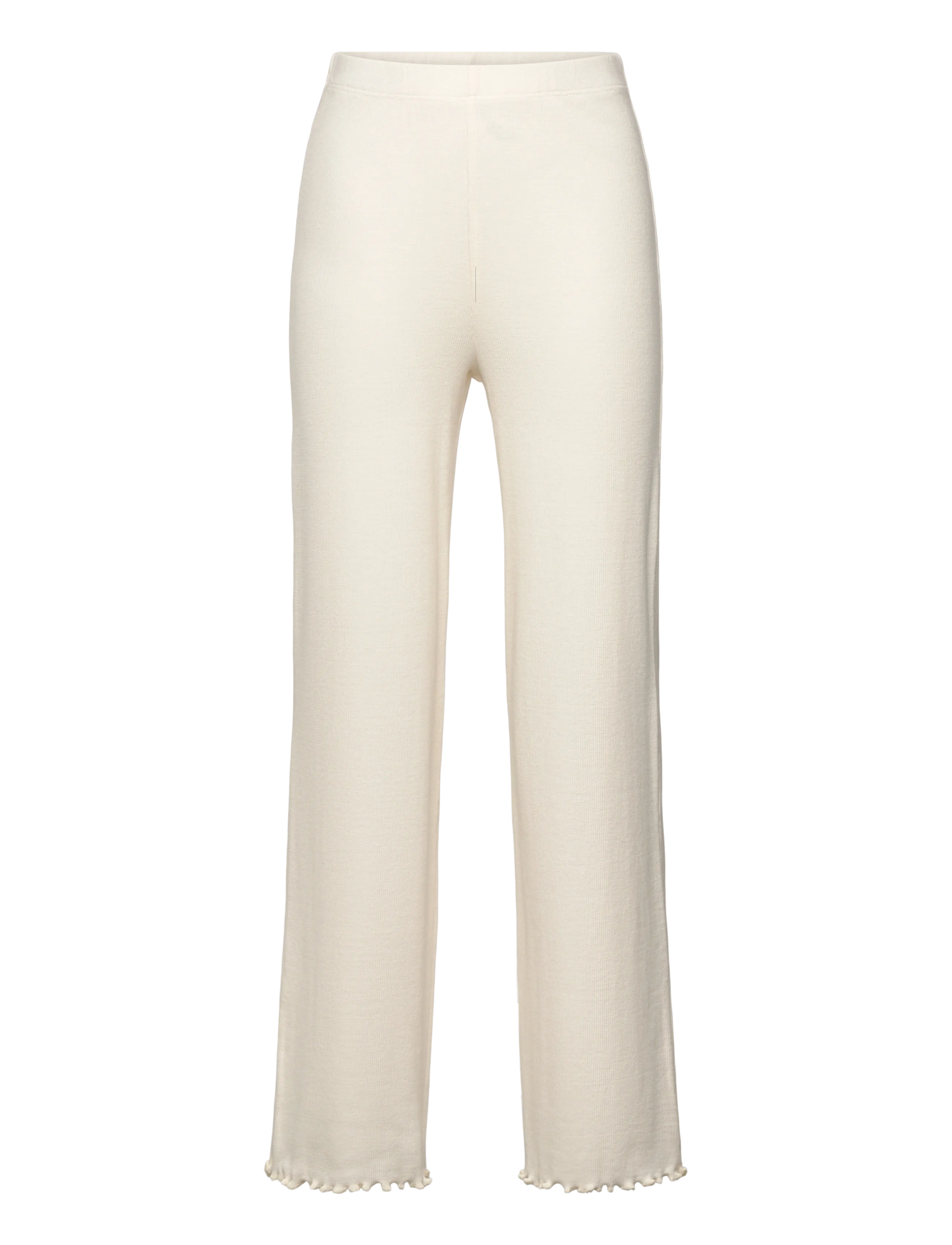 Copenhagen Colors MODAL RIB WIDE PANTS - Bukser - CREAM / cream