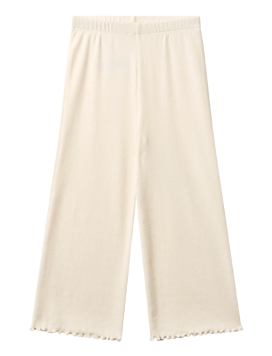 Copenhagen Colors - Modal Rib Wide Pants - babyhosen - cream - 0