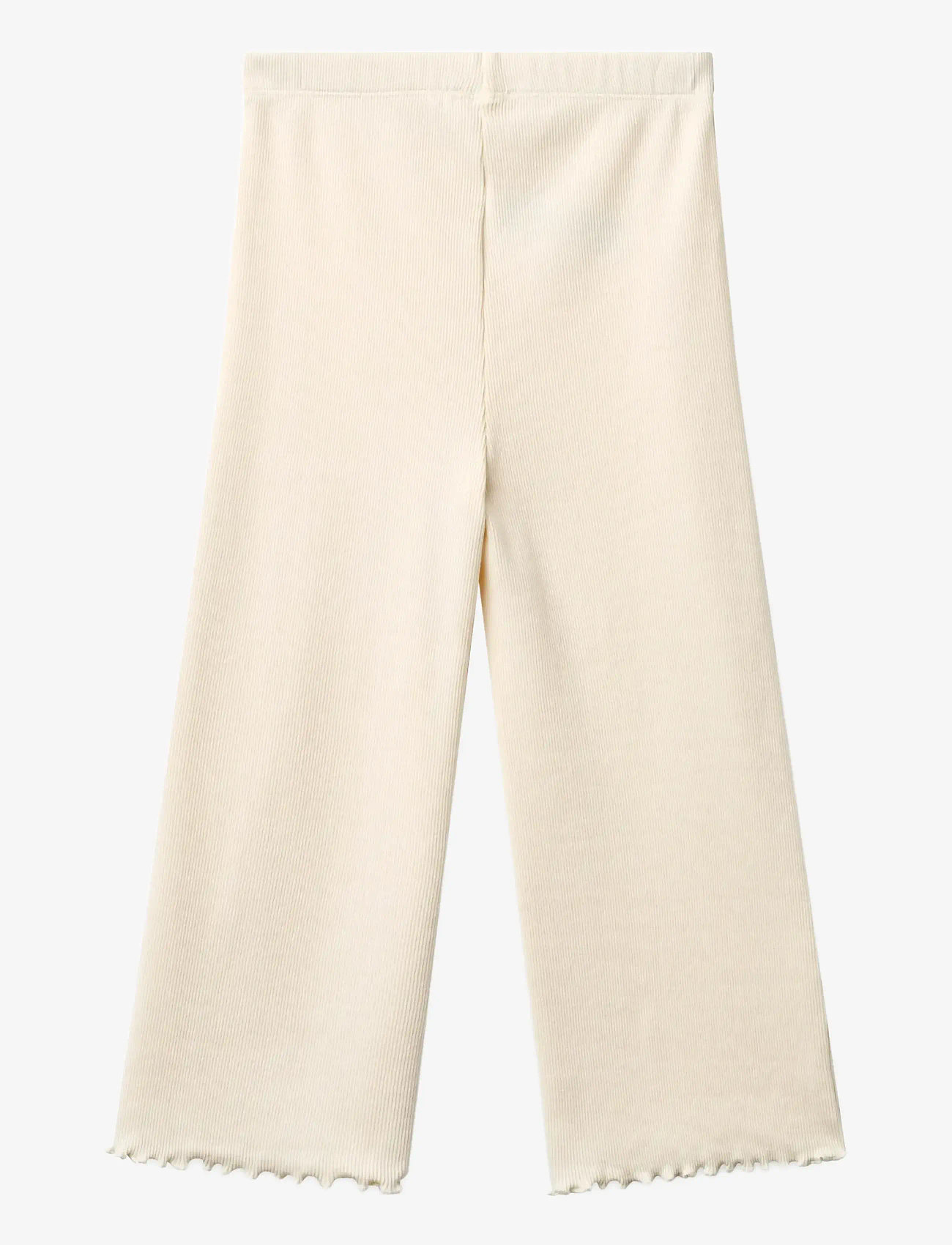 Copenhagen Colors - MODAL RIB WIDE PANTS - babybukser - cream - 1