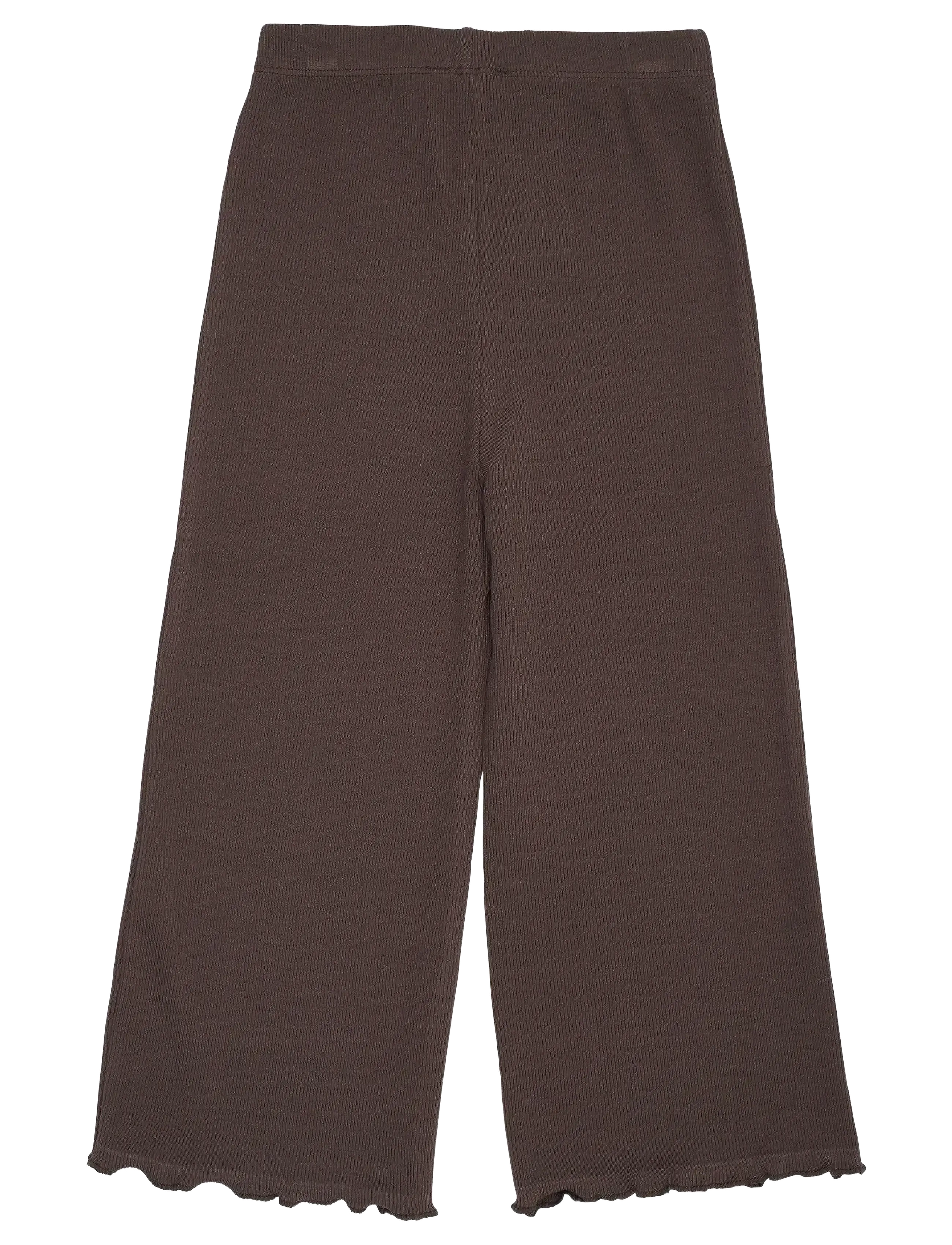 Copenhagen Colors - MODAL RIB WIDE PANTS - spodenki niemowlęce - dk brown - 1