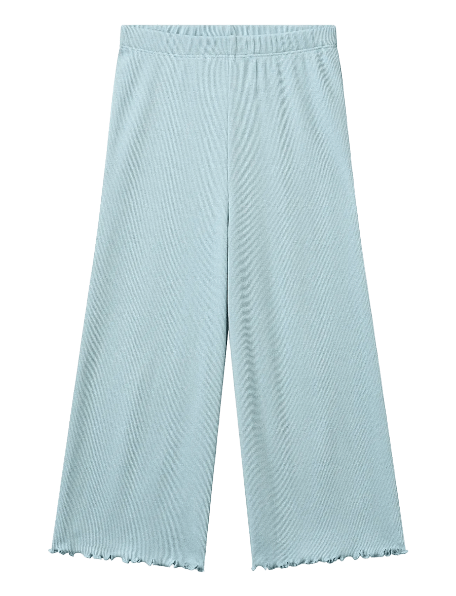 Copenhagen Colors - Modal Rib Wide Pants - babyhosen - dusty blue - 0