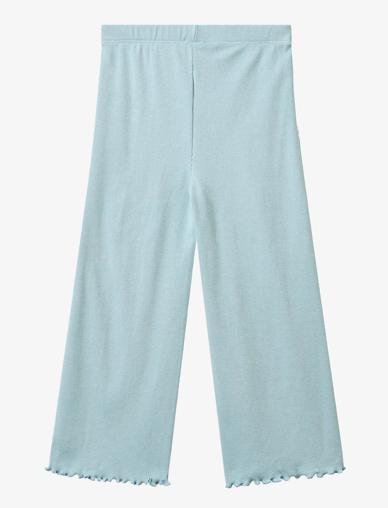 Copenhagen Colors - MODAL RIB WIDE PANTS - babybukser - dusty blue - 1
