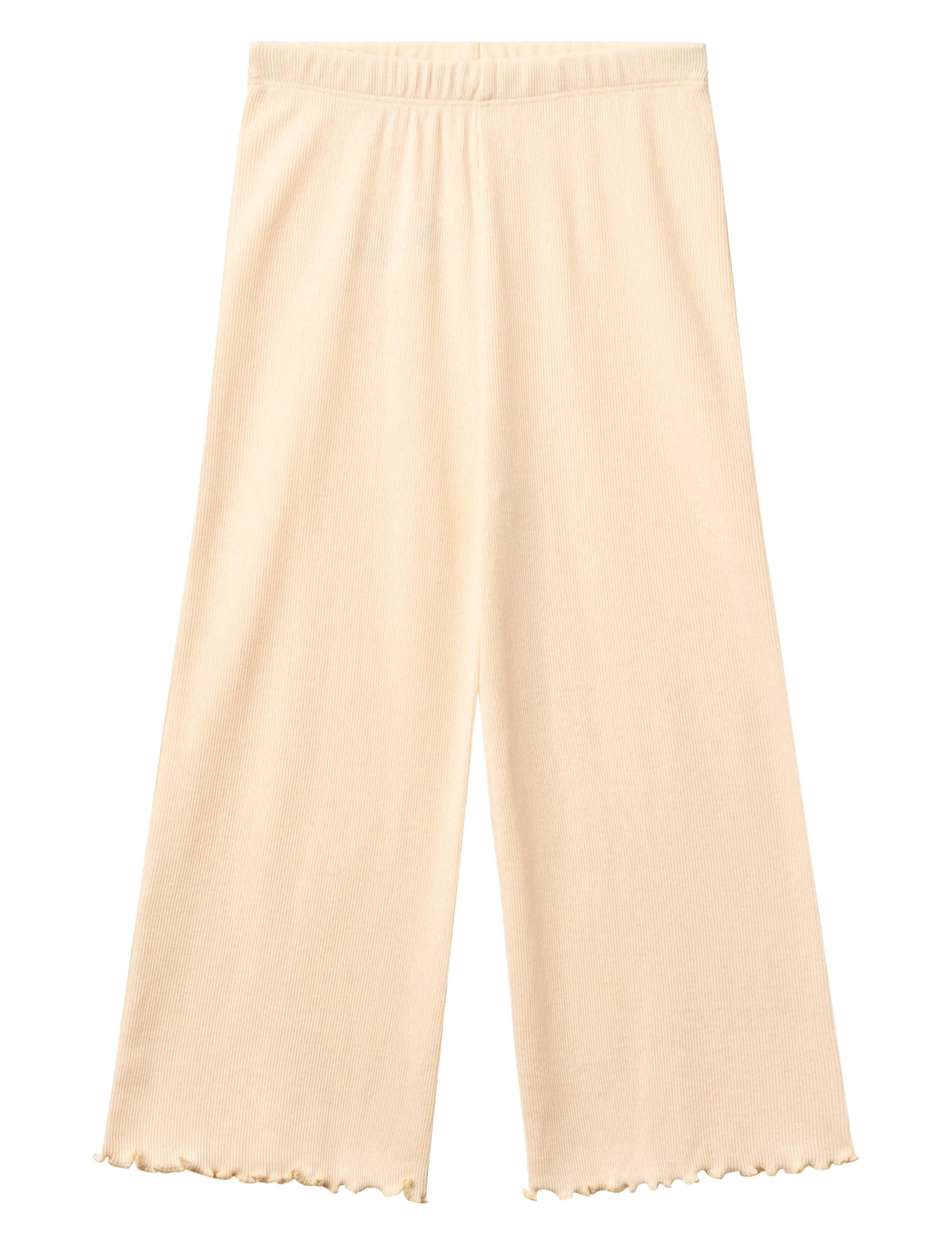 Copenhagen Colors Modal Rib Wide Pants, 98, Unterteile, Rosa - Trousers, Kinder