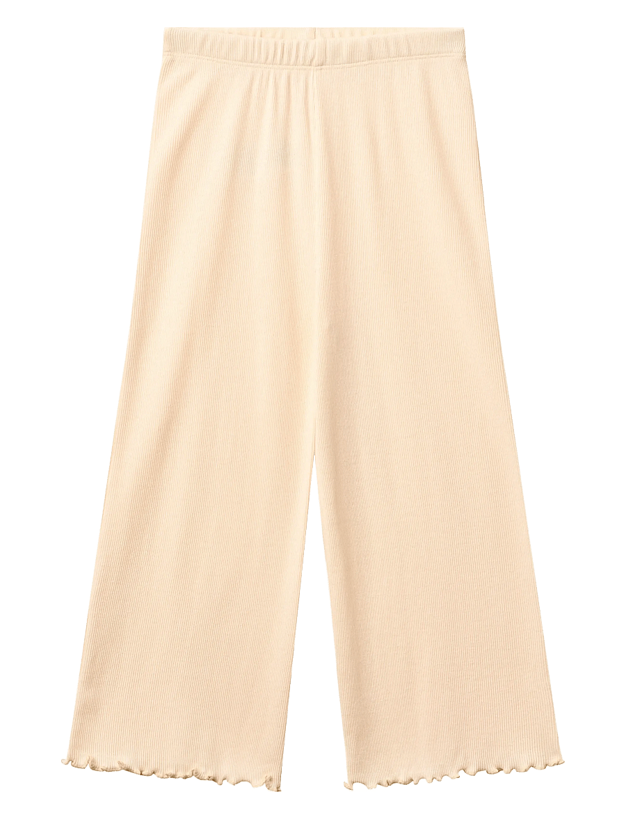 Copenhagen Colors - Modal Rib Wide Pants - beebipüksid - dusty rose - 0