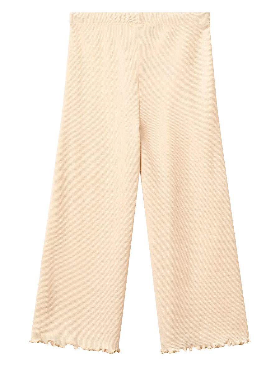 Copenhagen Colors - Modal Rib Wide Pants - beebipüksid - dusty rose - 1