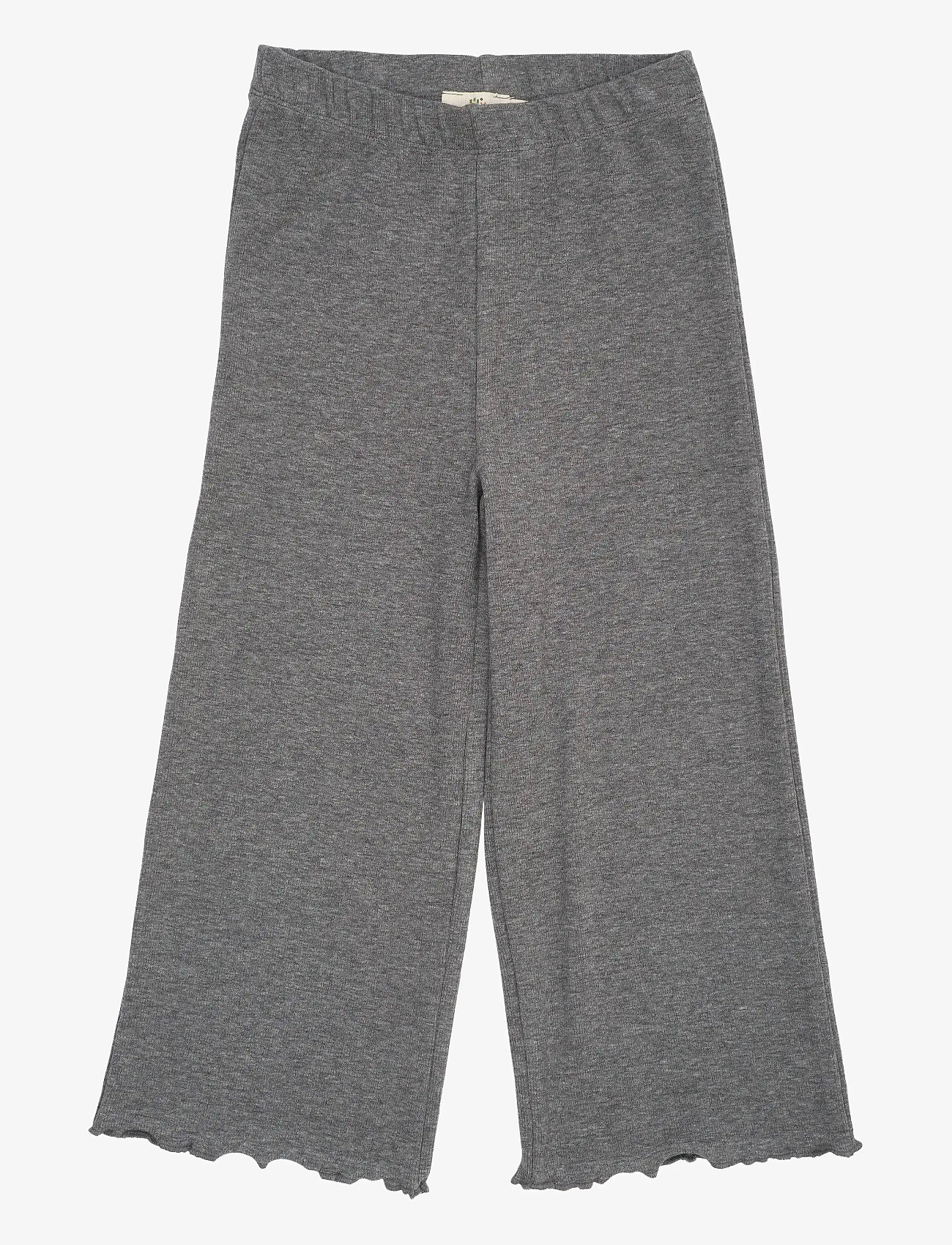 Copenhagen Colors - MODAL RIB WIDE PANTS - babybukser - grey mel. - 1