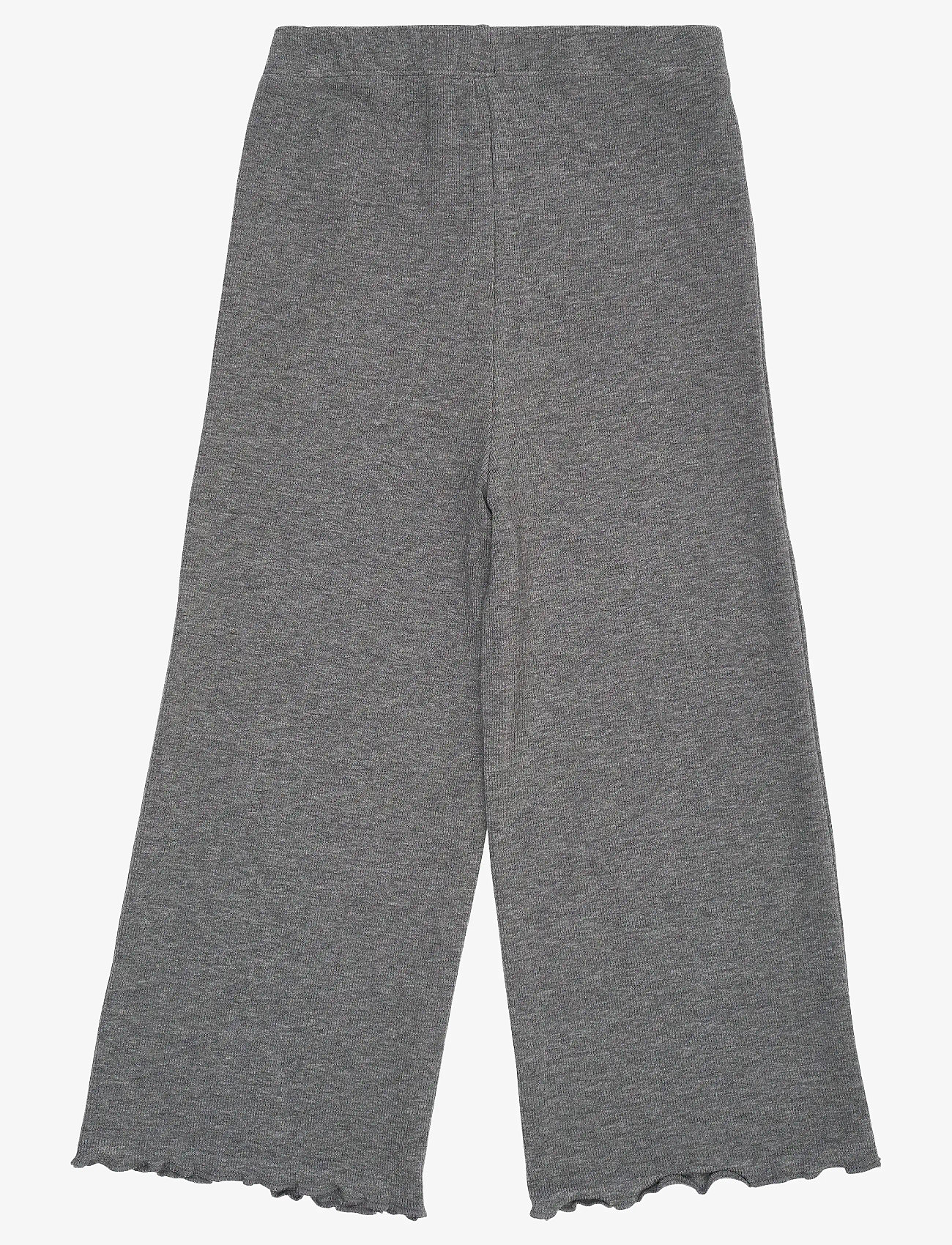 Copenhagen Colors - MODAL RIB WIDE PANTS - babybukser - grey mel. - 2