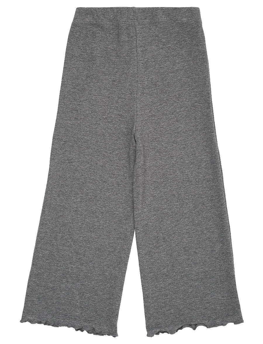 Copenhagen Colors - Modal Rib Wide Pants - babyhosen - grey mel. - 2