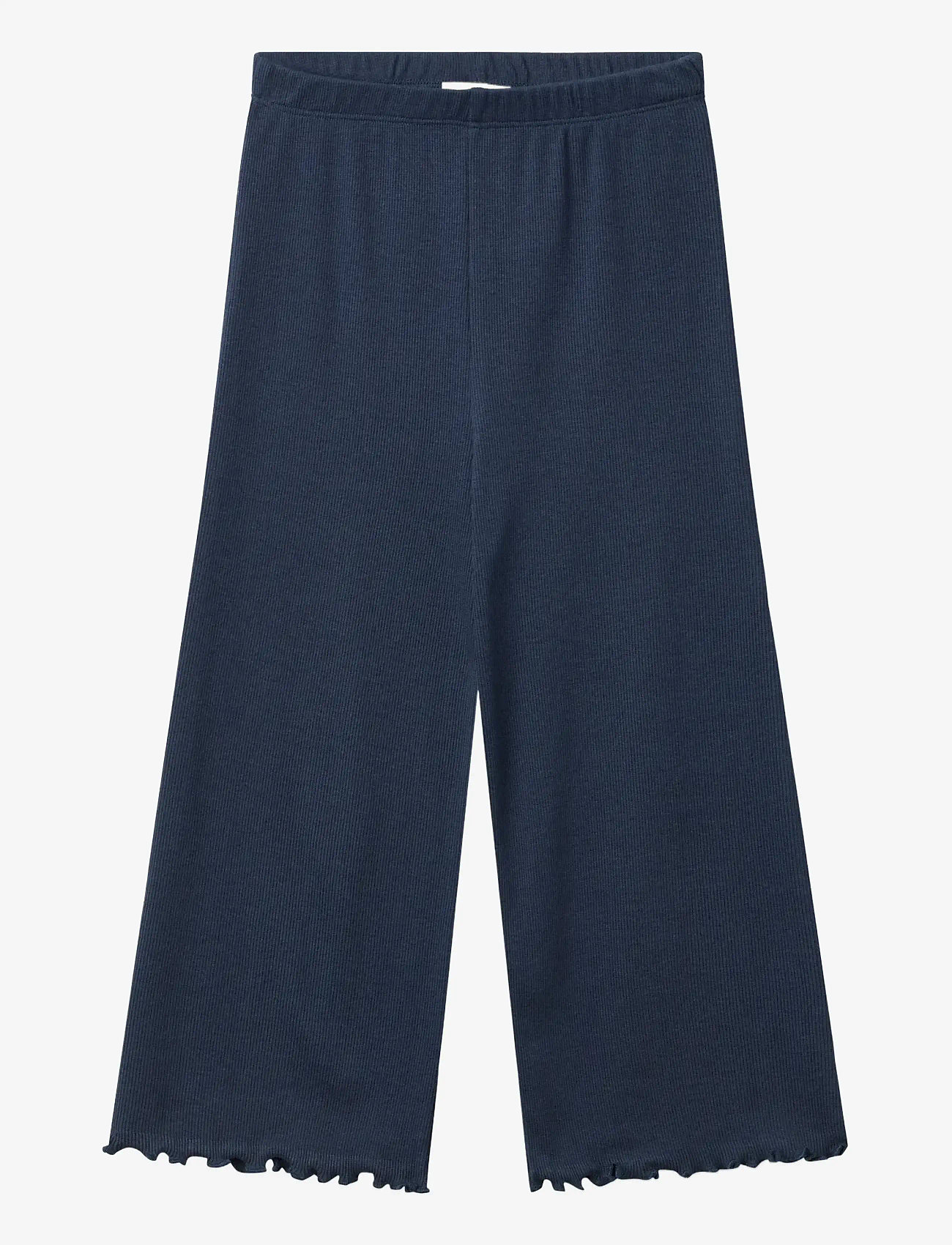 Copenhagen Colors - MODAL RIB WIDE PANTS - babybukser - navy - 0