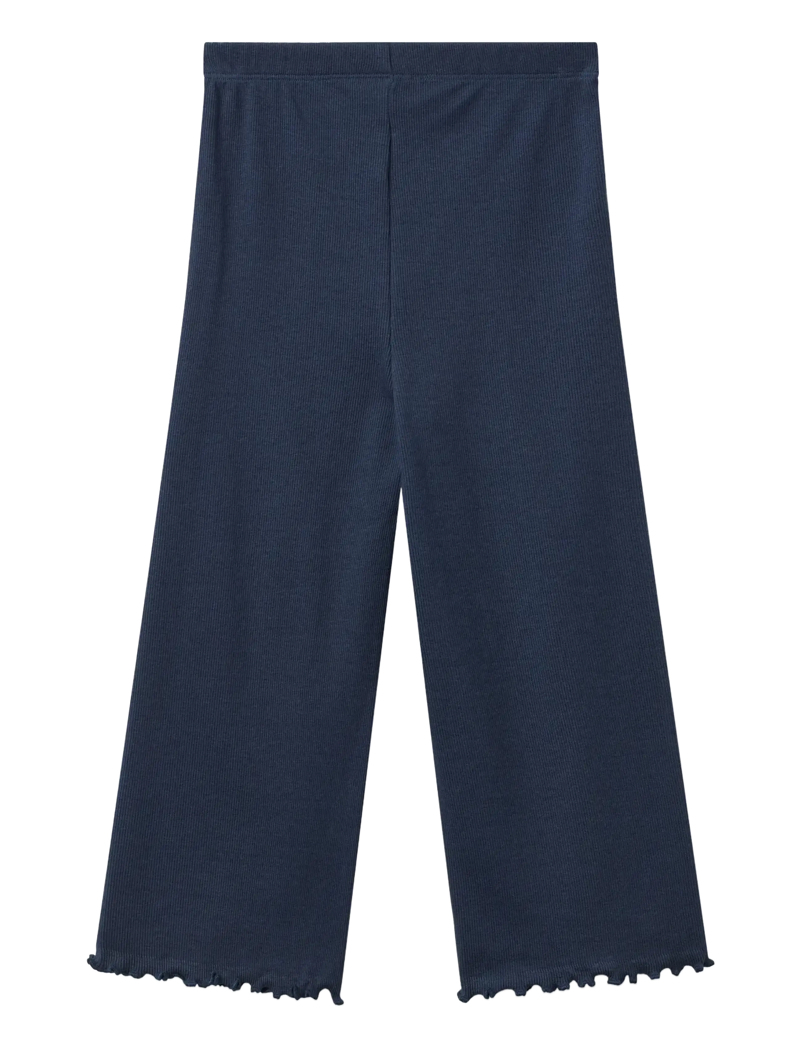 Copenhagen Colors - MODAL RIB WIDE PANTS - beebipüksid - navy - 1