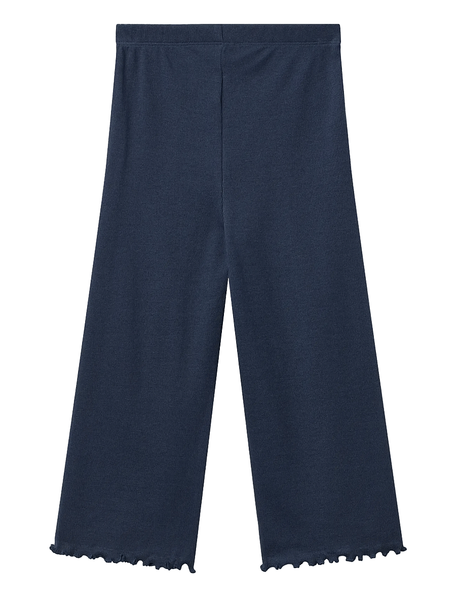 Copenhagen Colors - Modal Rib Wide Pants - babybyxor - navy - 1