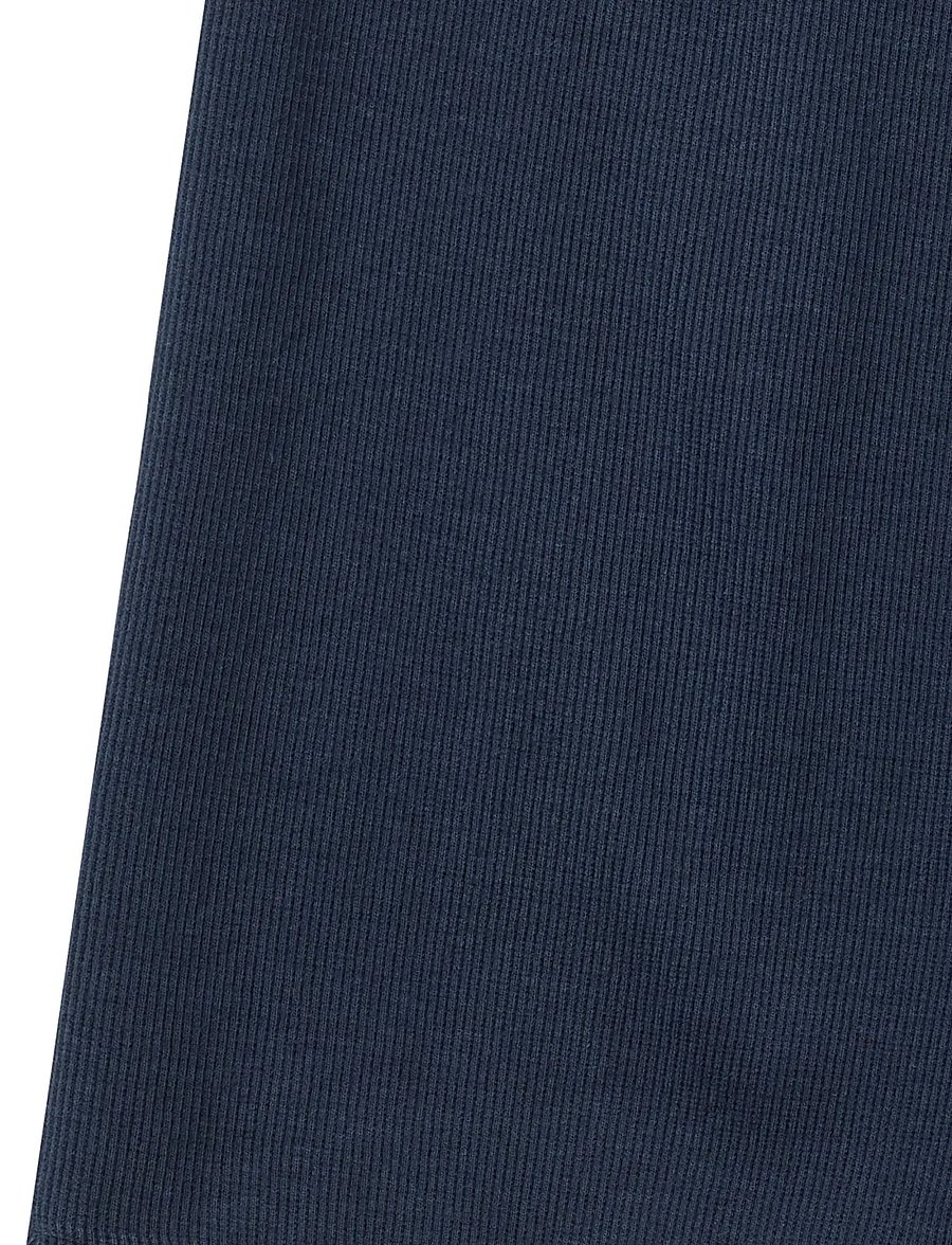 Copenhagen Colors - Modal Rib Wide Pants - babybyxor - navy - 2